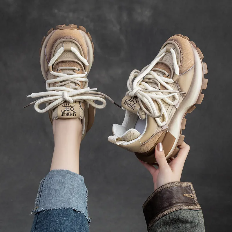 Scarpe da papà casual con colori alla moda da donna