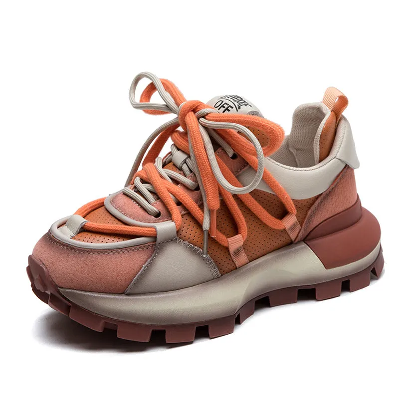 Scarpe da papà casual con colori alla moda da donna