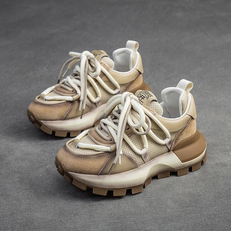 Scarpe da papà casual con colori alla moda da donna
