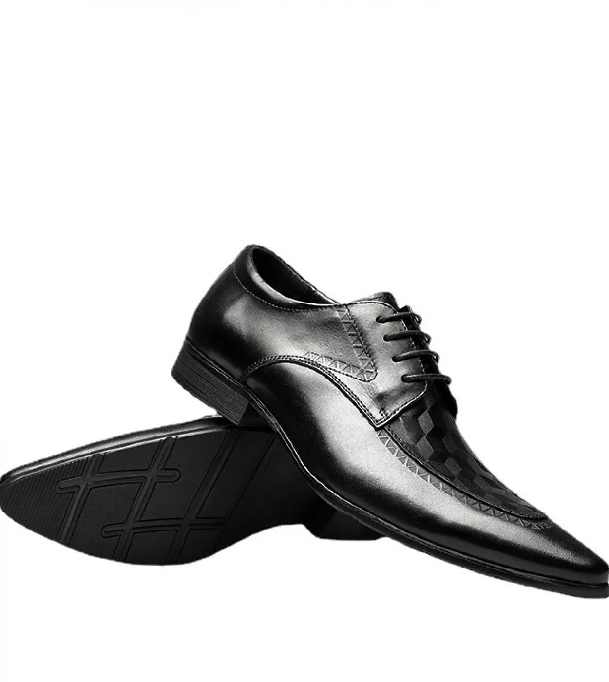 Scarpe da uomo in pelle nera Scarpe da abito di lusso Scarpe da uomo da ufficio Abito da sposa Autunno