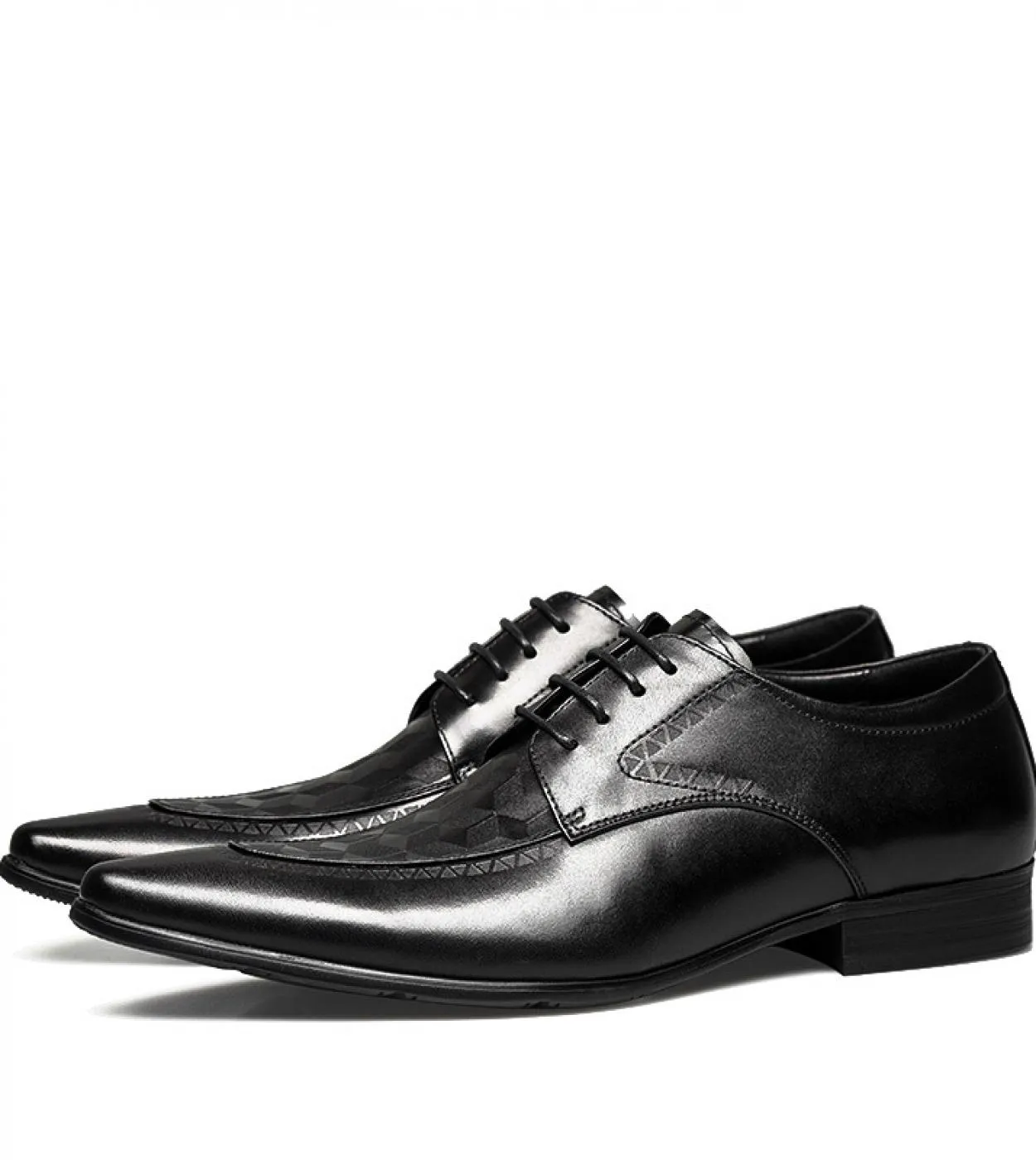 Scarpe da uomo in pelle nera Scarpe da abito di lusso Scarpe da uomo da ufficio Abito da sposa Autunno