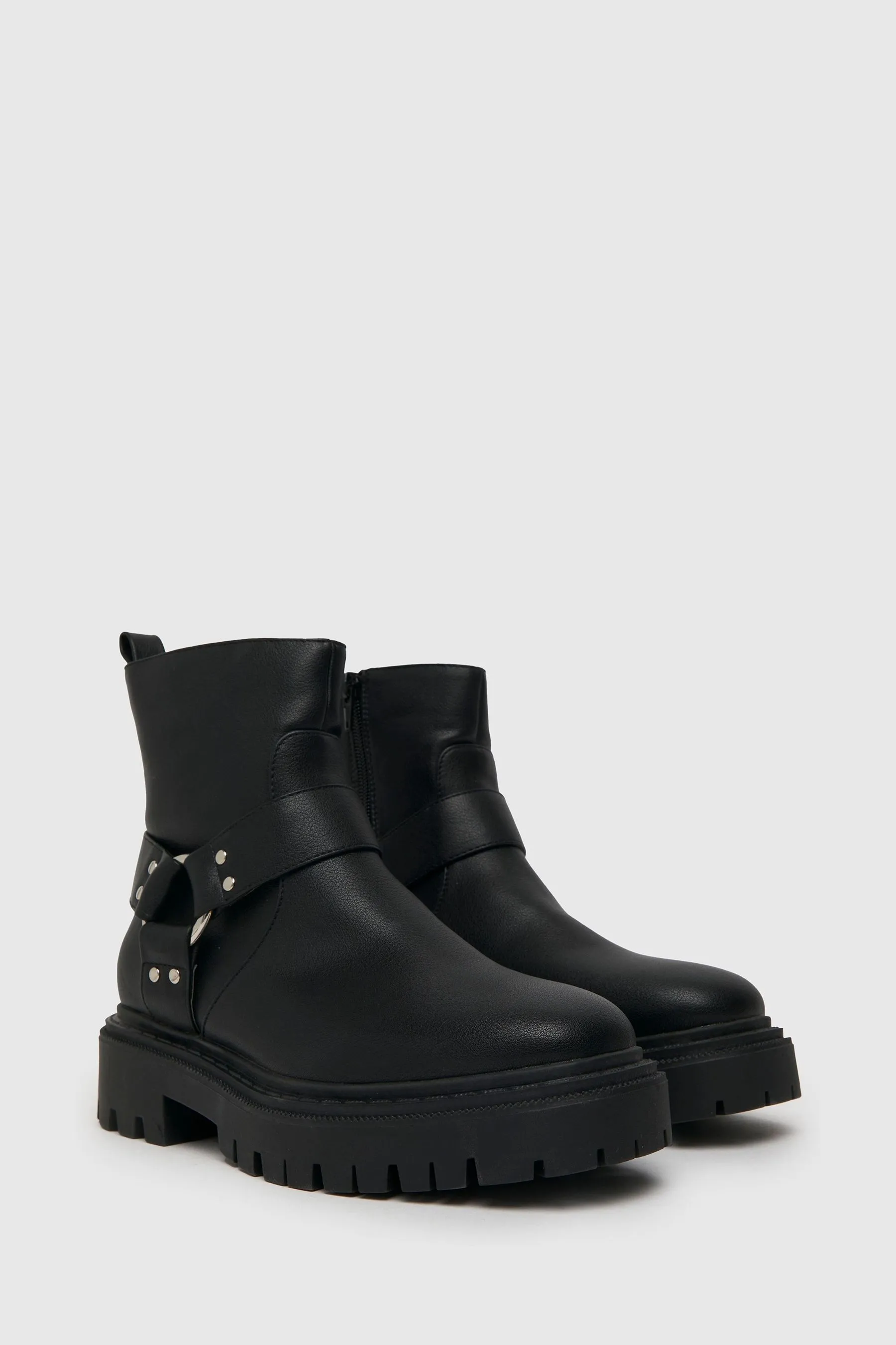 Schuh - Anita - Nero spessa con dettagli in Nero - Stivali