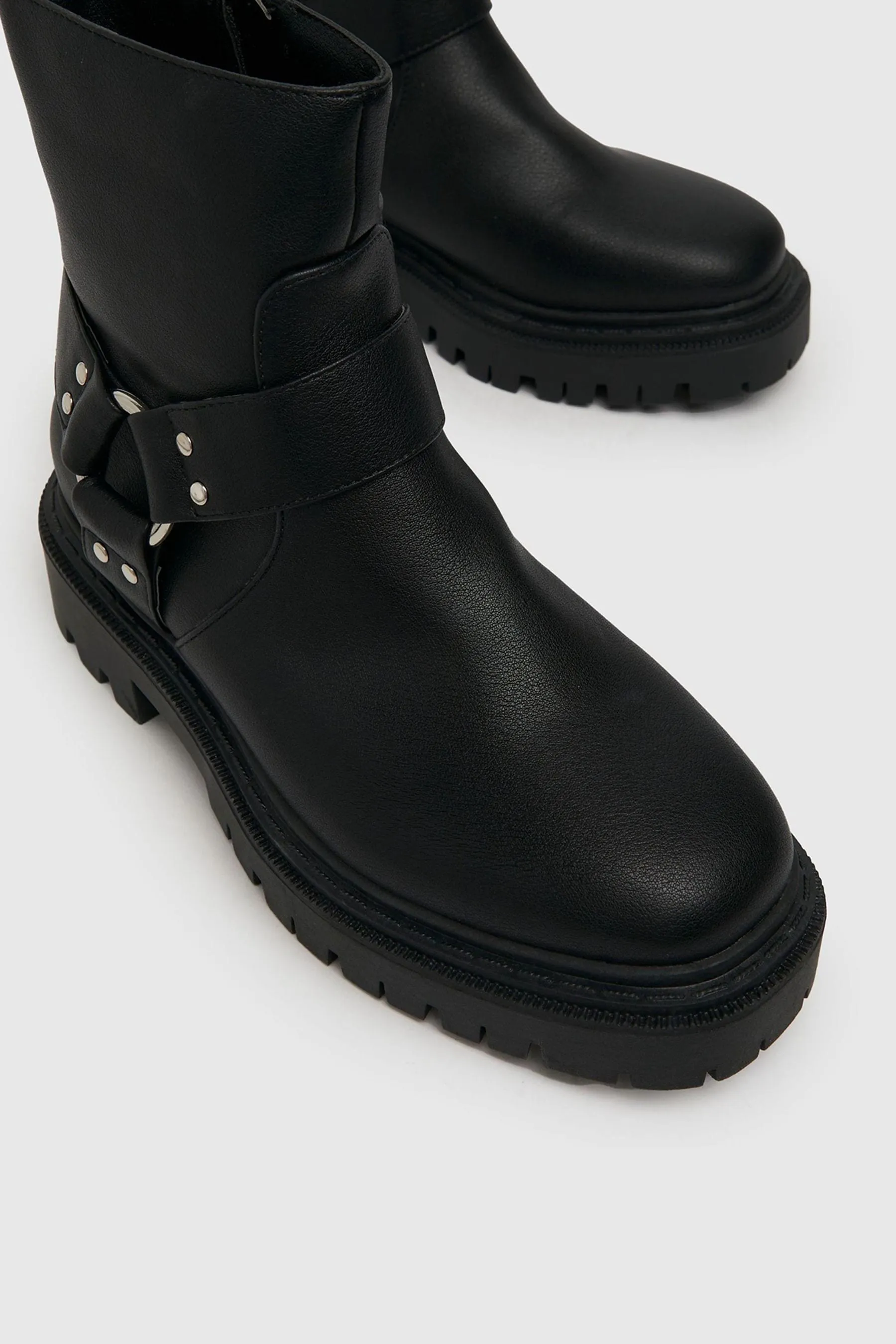Schuh - Anita - Nero spessa con dettagli in Nero - Stivali