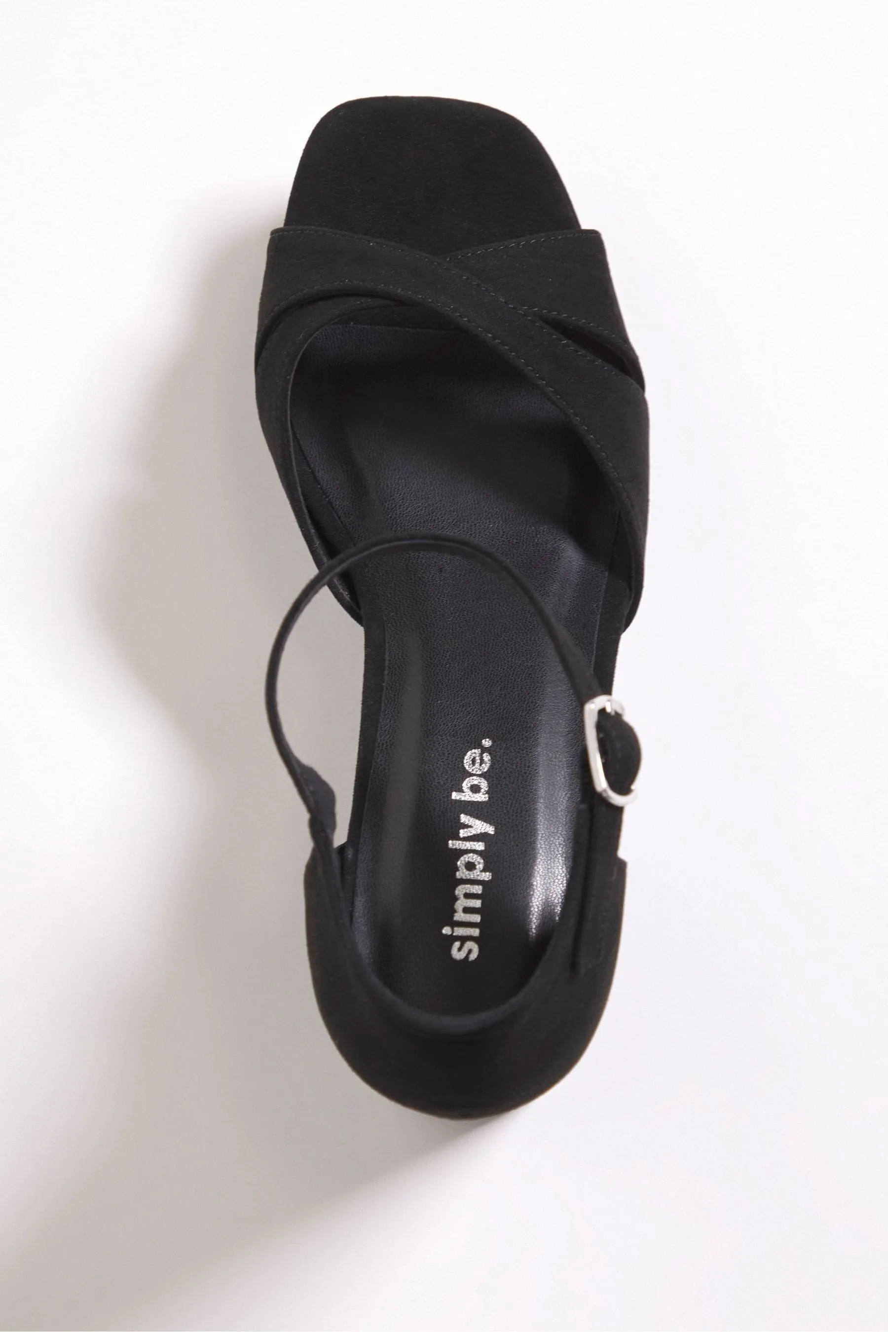 Simply Be - Sandali con plateau e incrocio frontale