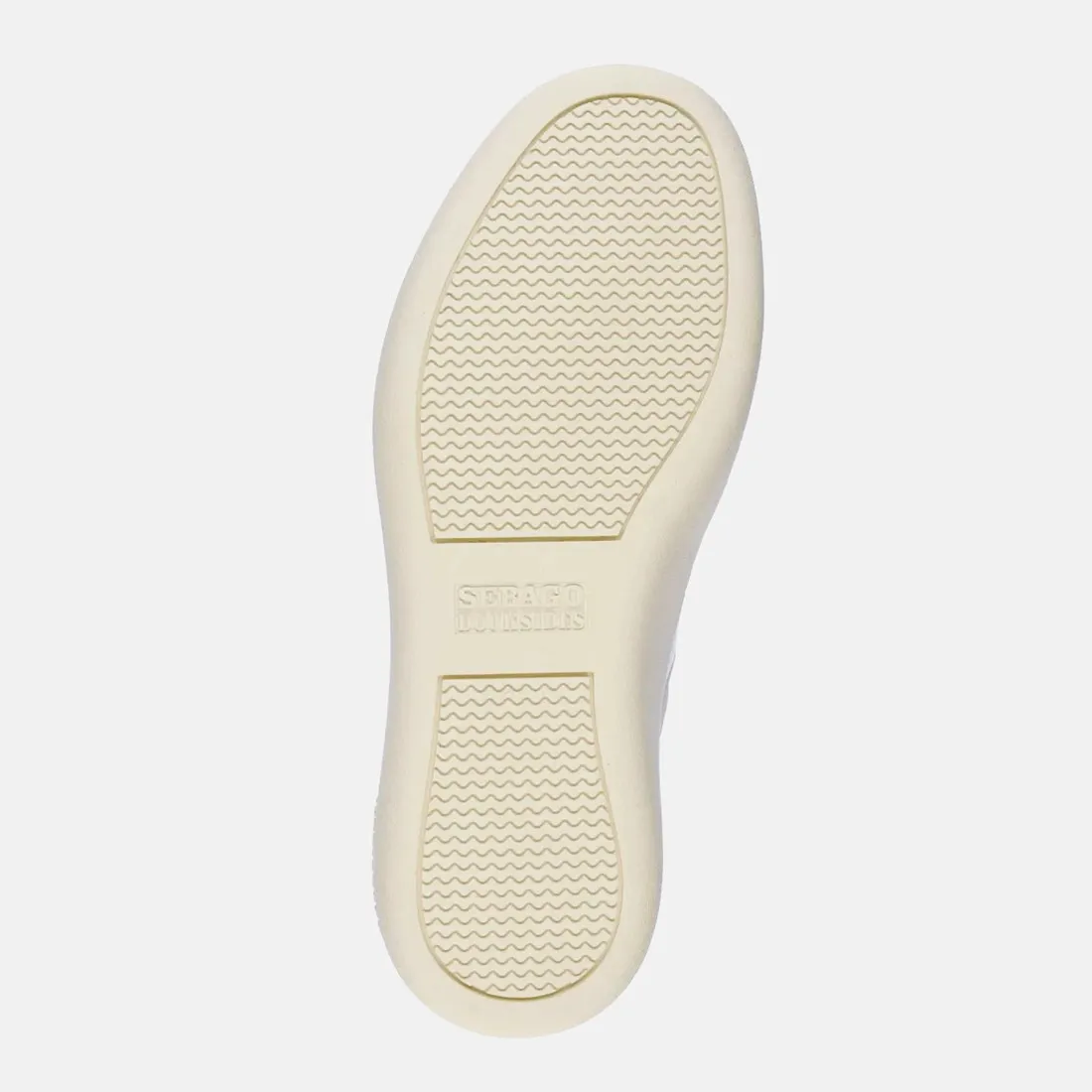 Sneaker da barca Sebago Hurricane bianca in pelle e suede