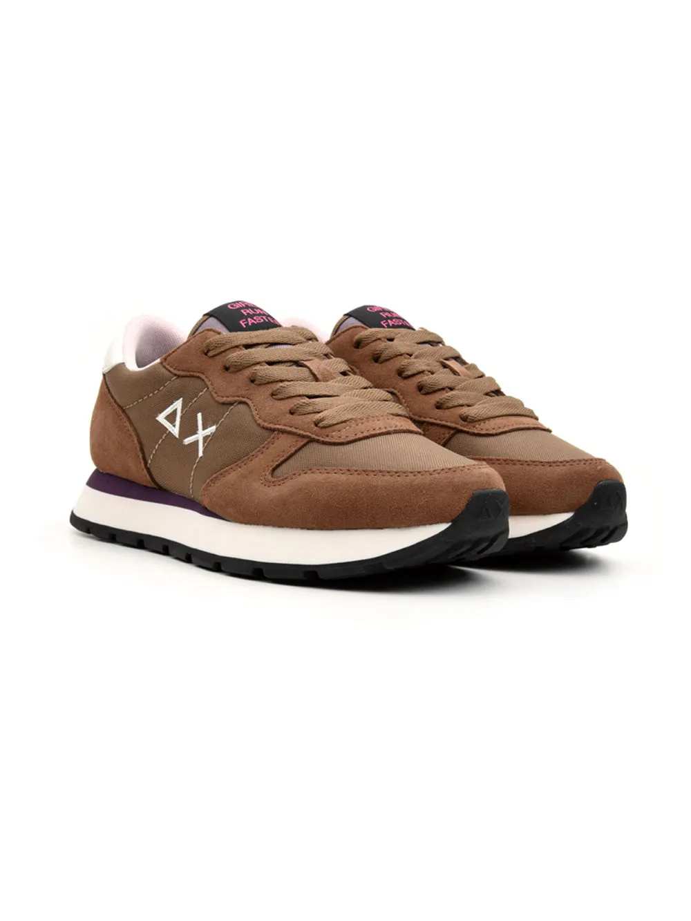 Sneakers Basse marroni da Donna Ally Solid Nylon