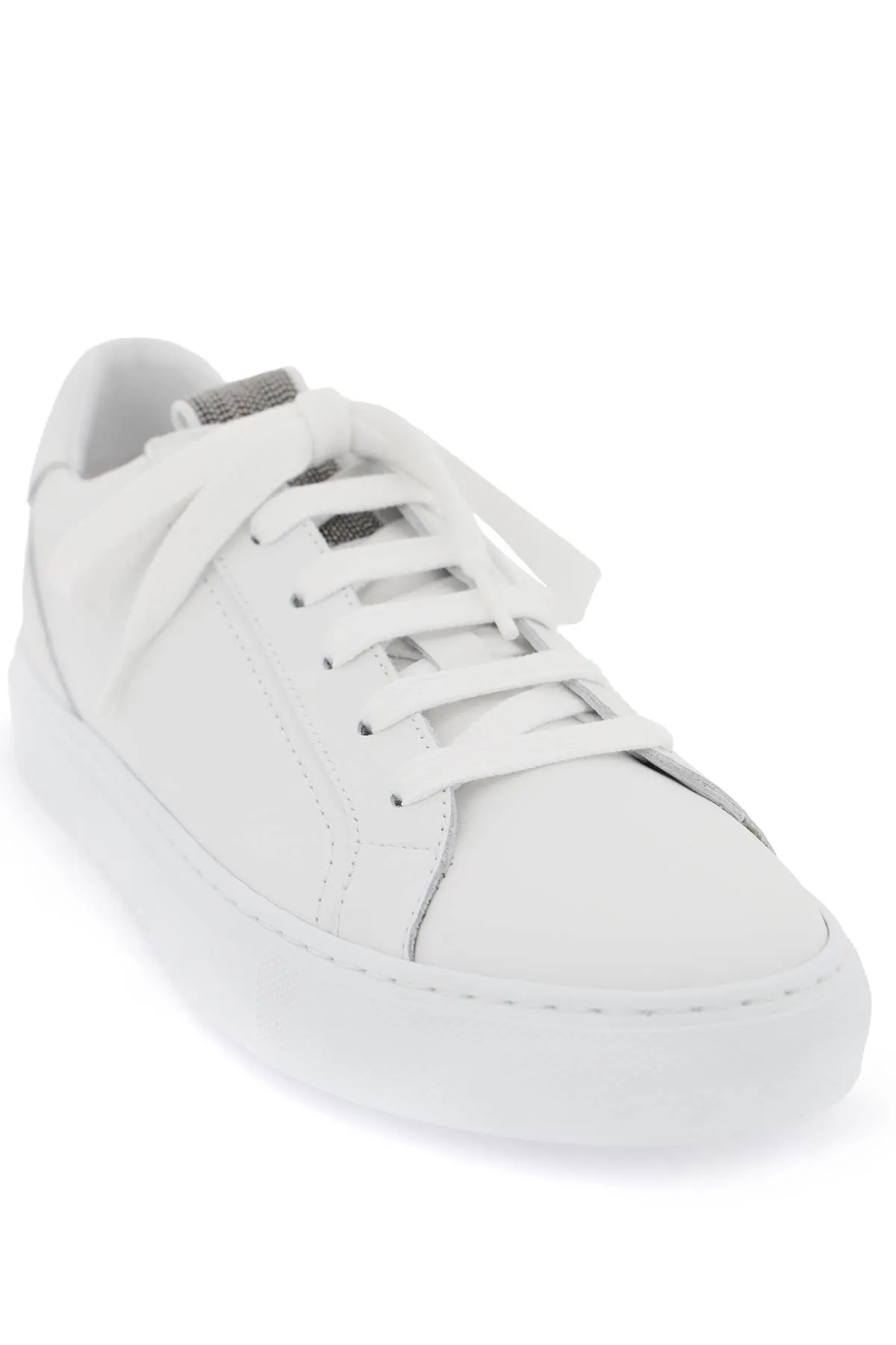 Sneakers In Vitello Mat Con Monile