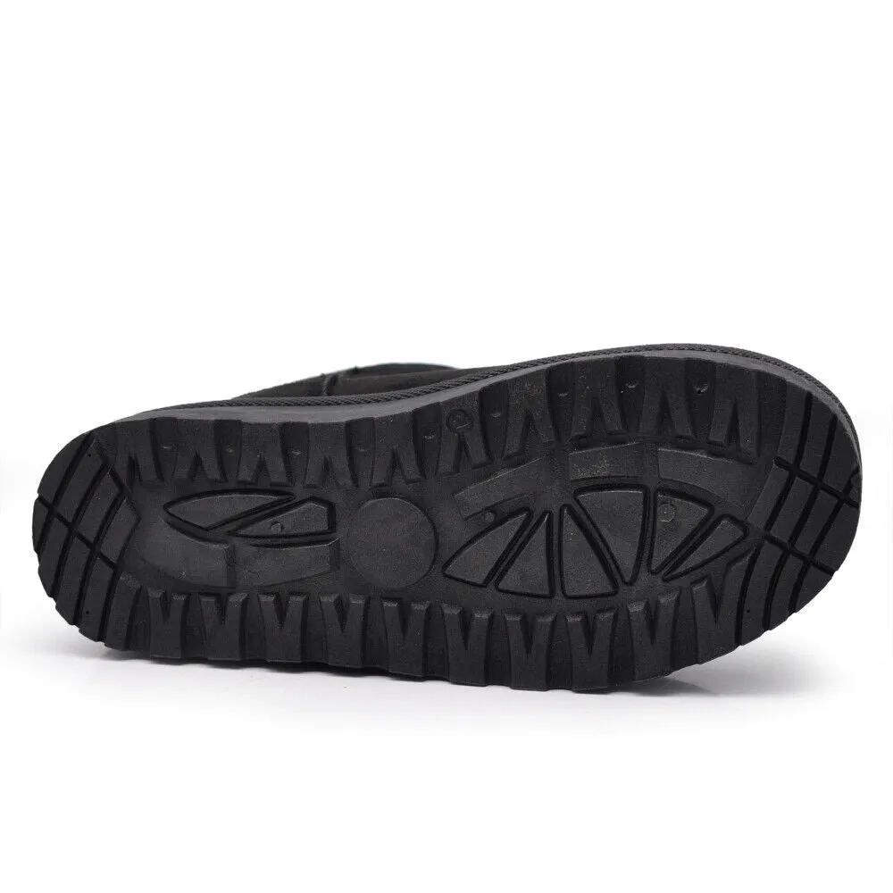 Stivali Mammut Camoscio Pelosi Con Pelliccia Pelo da Donna Doposci Platform P309