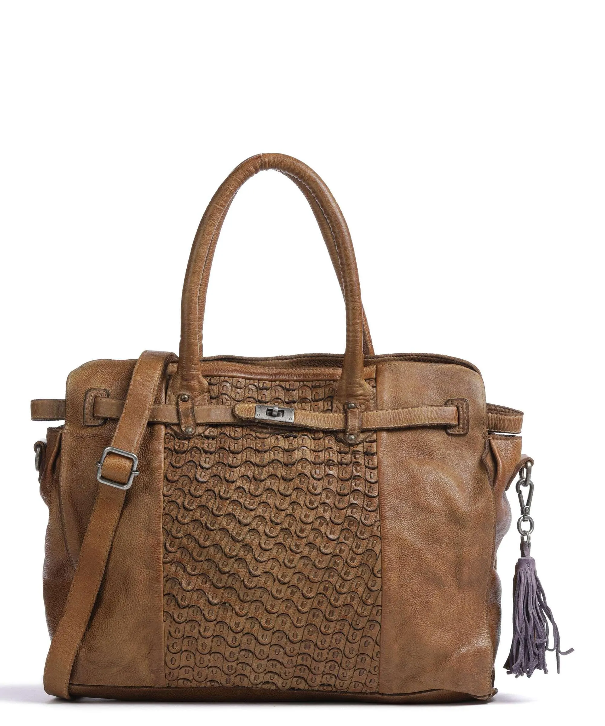  Taschendieb Wien Am Bauernmarkt 1 Borsa shopper pelle di vacchetta grana marrone  