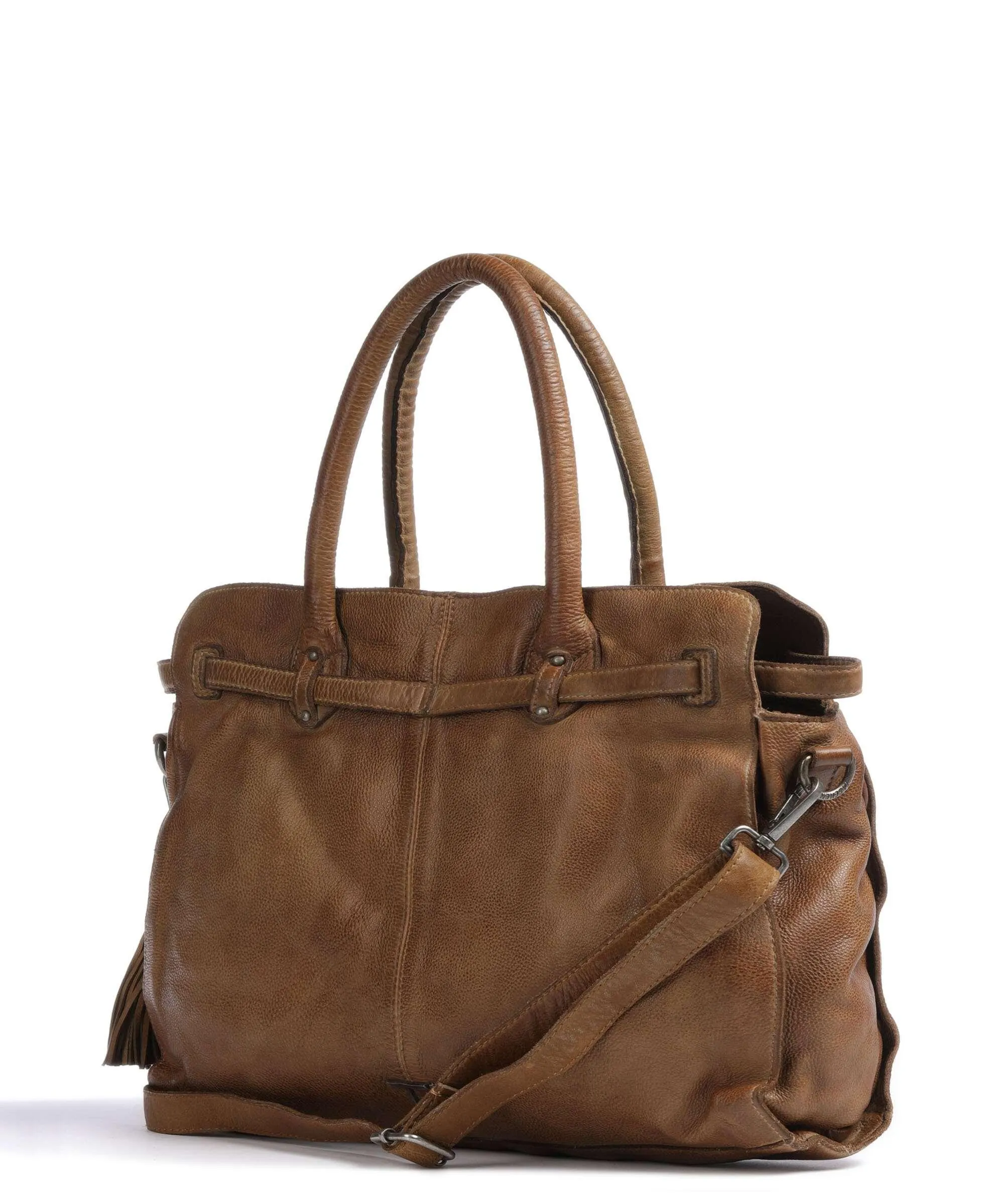  Taschendieb Wien Am Bauernmarkt 1 Borsa shopper pelle di vacchetta grana marrone  