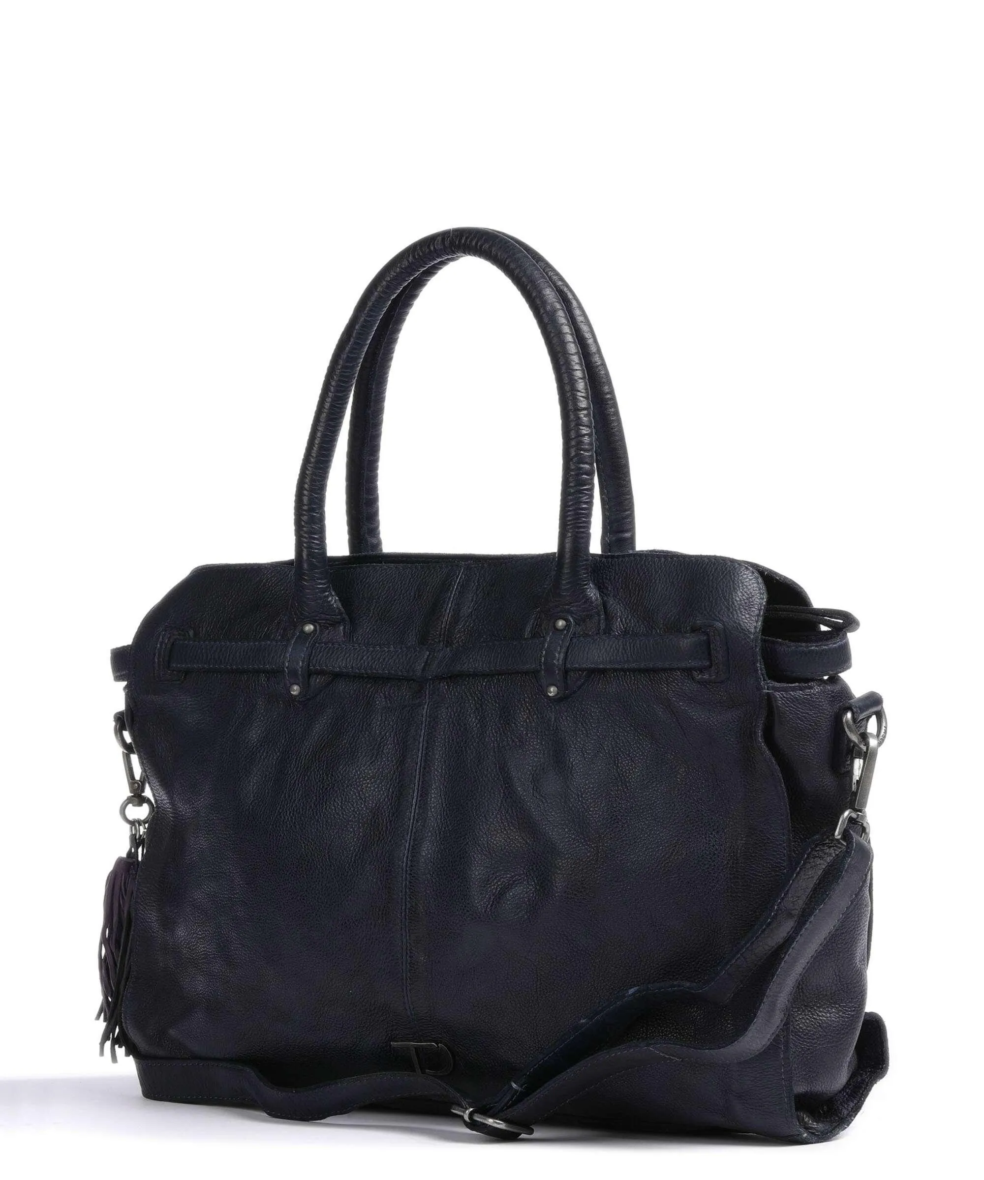  Taschendieb Wien Am Bauernmarkt 1 Borsa shopper pelle di vacchetta grana navy  