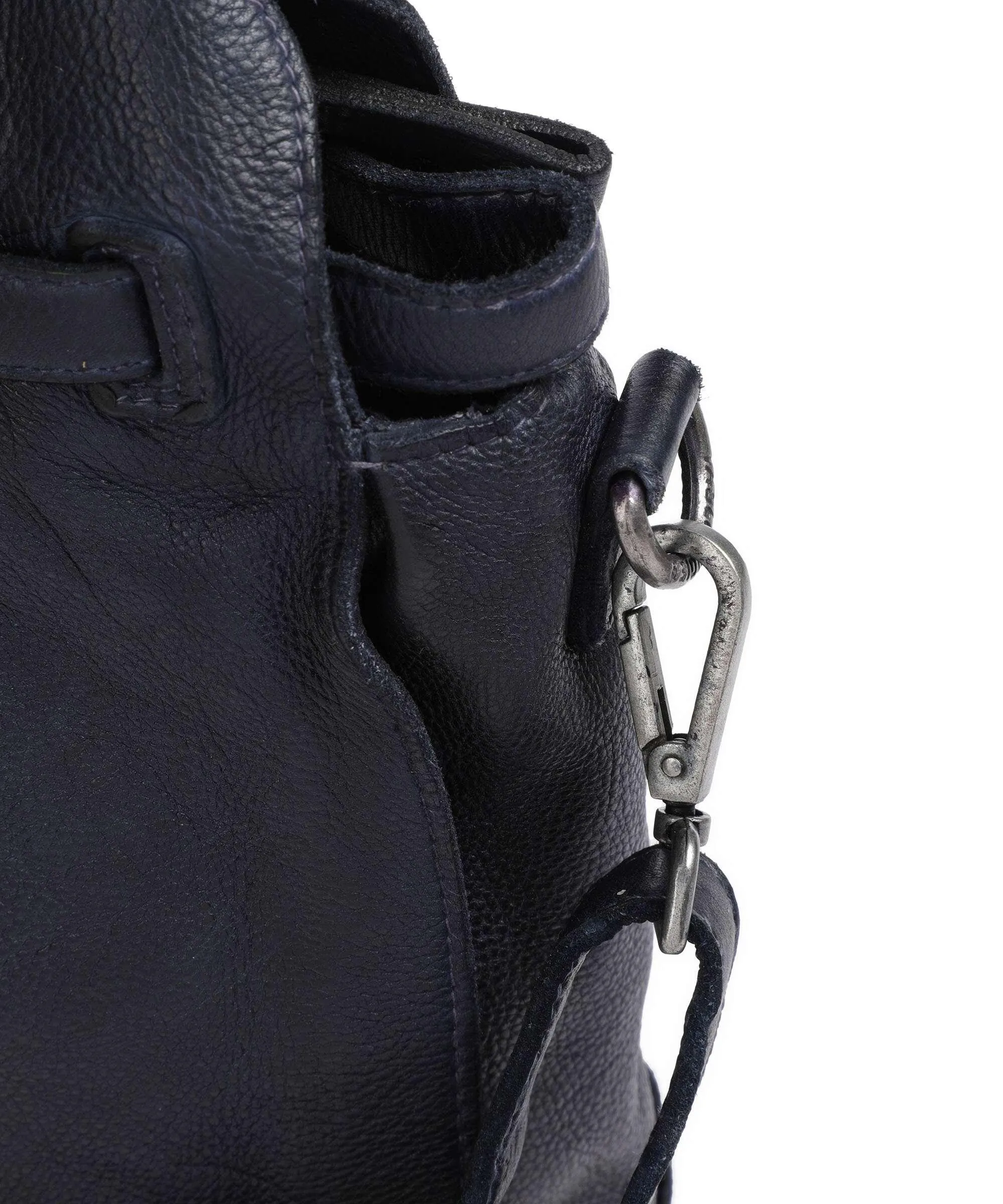  Taschendieb Wien Am Bauernmarkt 1 Borsa shopper pelle di vacchetta grana navy  