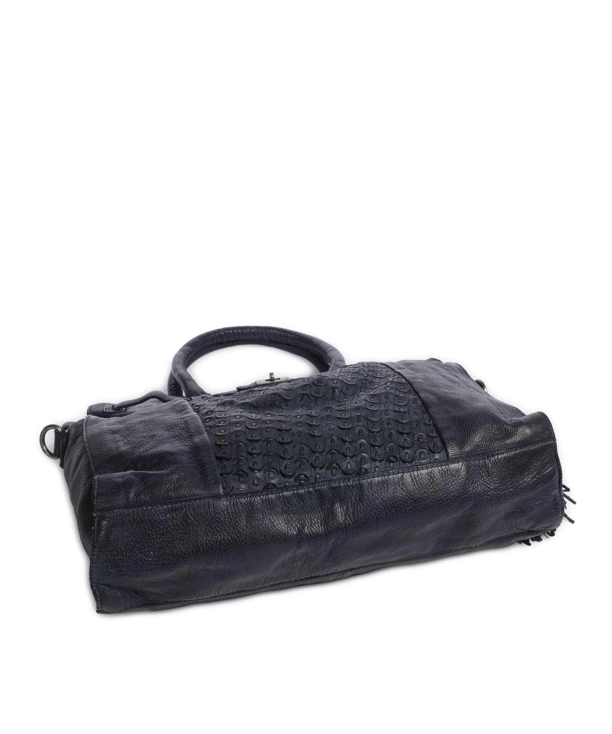  Taschendieb Wien Am Bauernmarkt 1 Borsa shopper pelle di vacchetta grana navy  