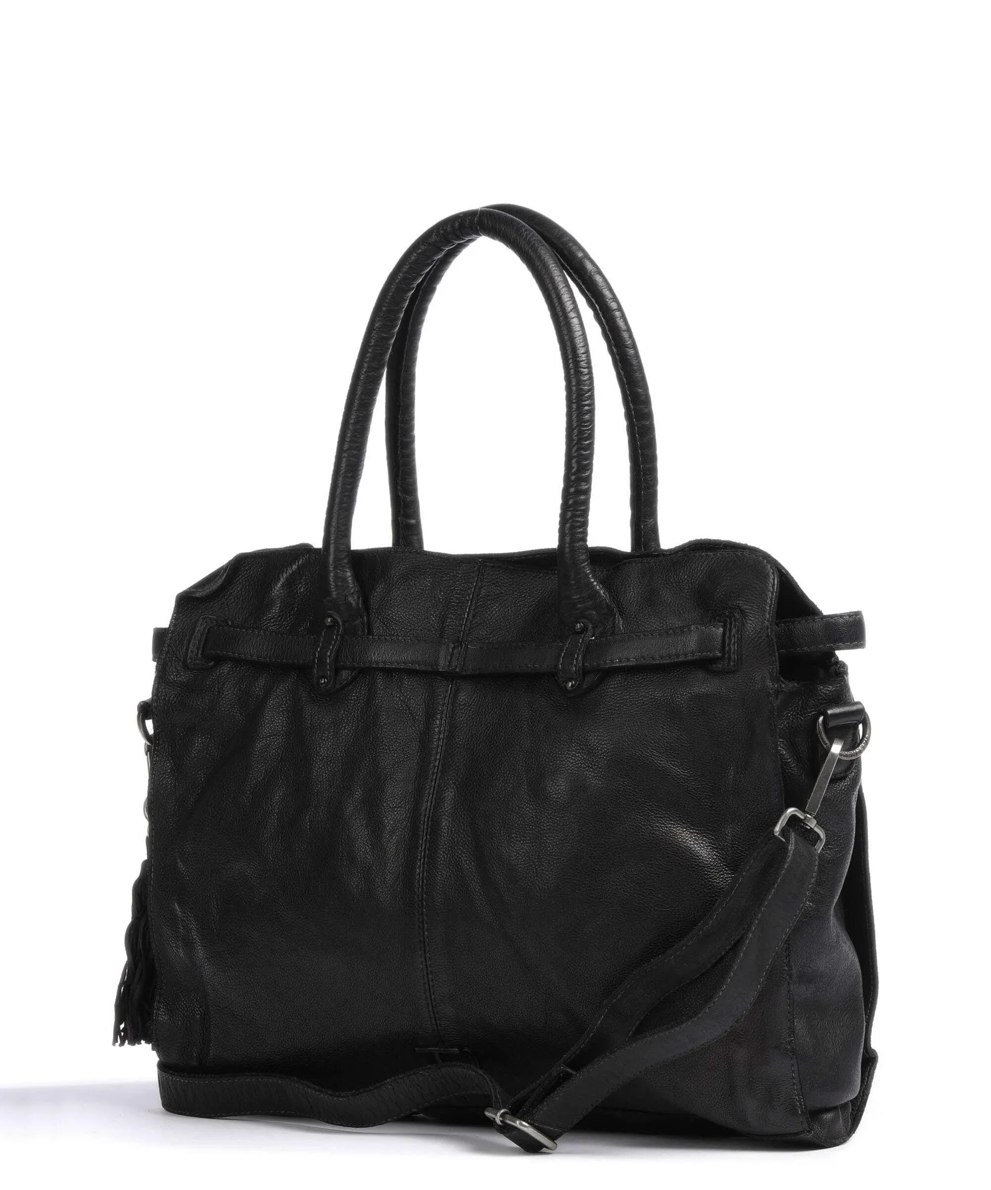  Taschendieb Wien Am Bauernmarkt 1 Borsa shopper pelle di vacchetta grana nero  