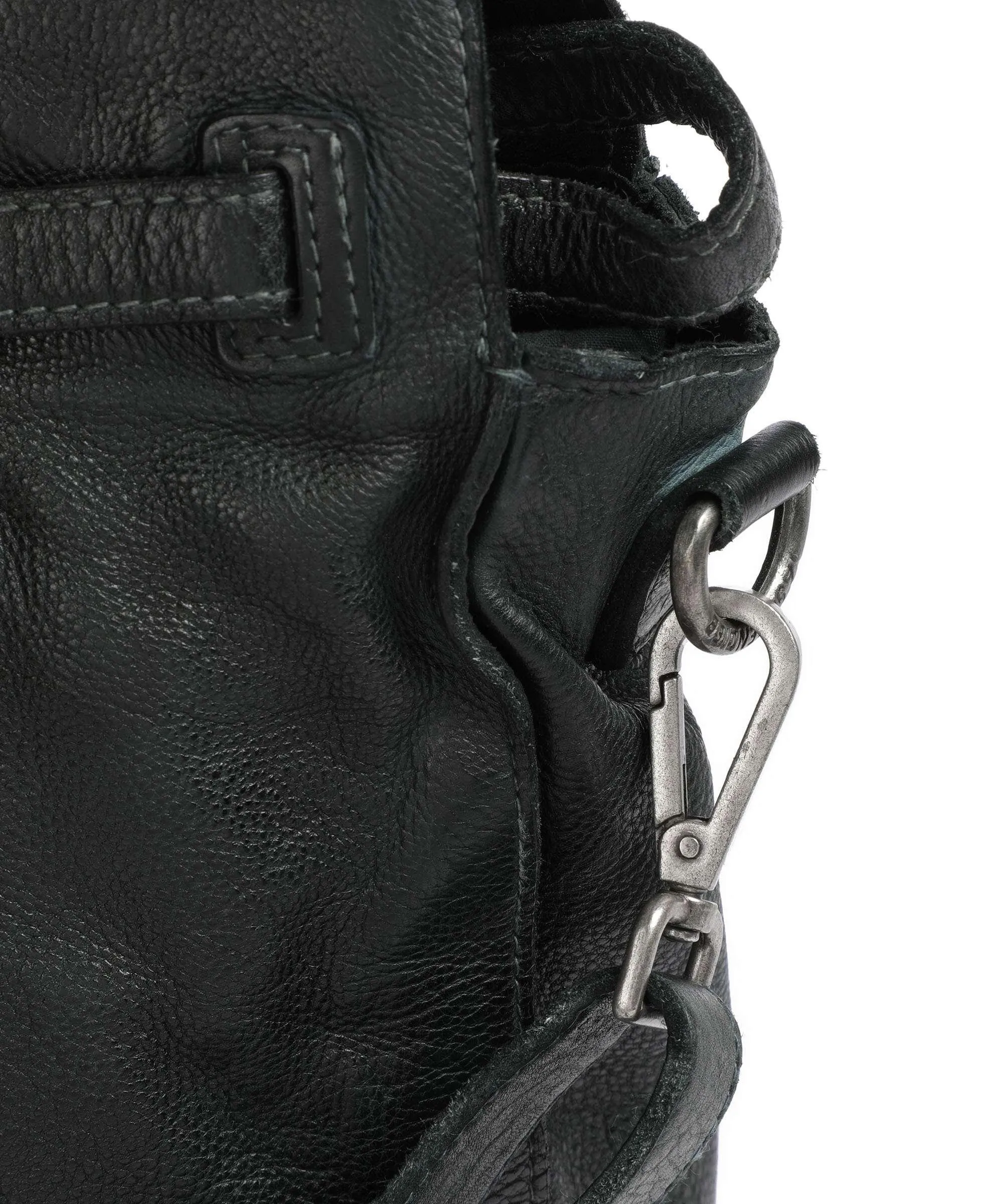  Taschendieb Wien Am Bauernmarkt 1 Borsa shopper pelle di vacchetta grana verde scuro  