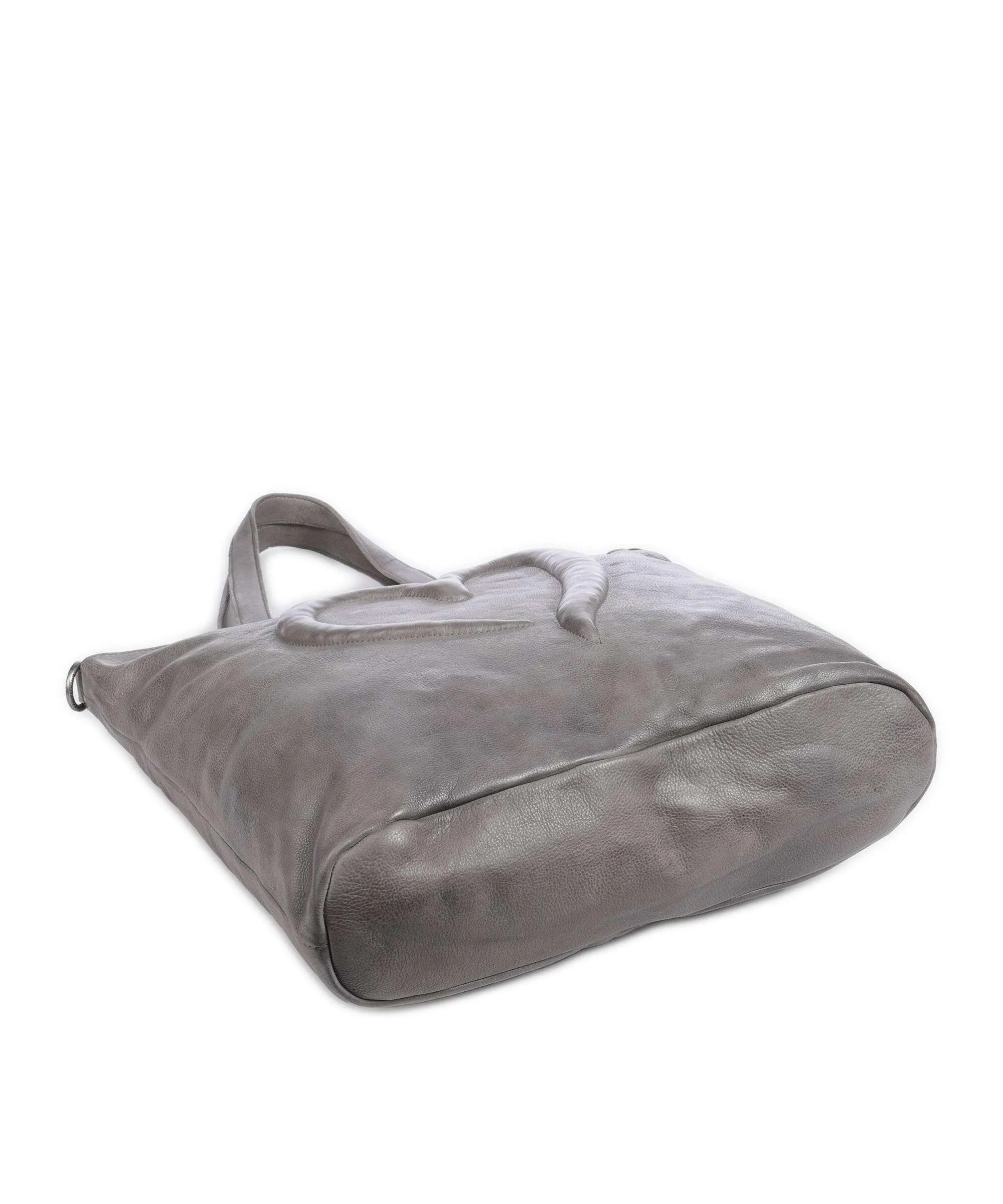  Taschendieb Wien Herzgasse 6 Borsa shopper pelle di vacchetta grana grigio  