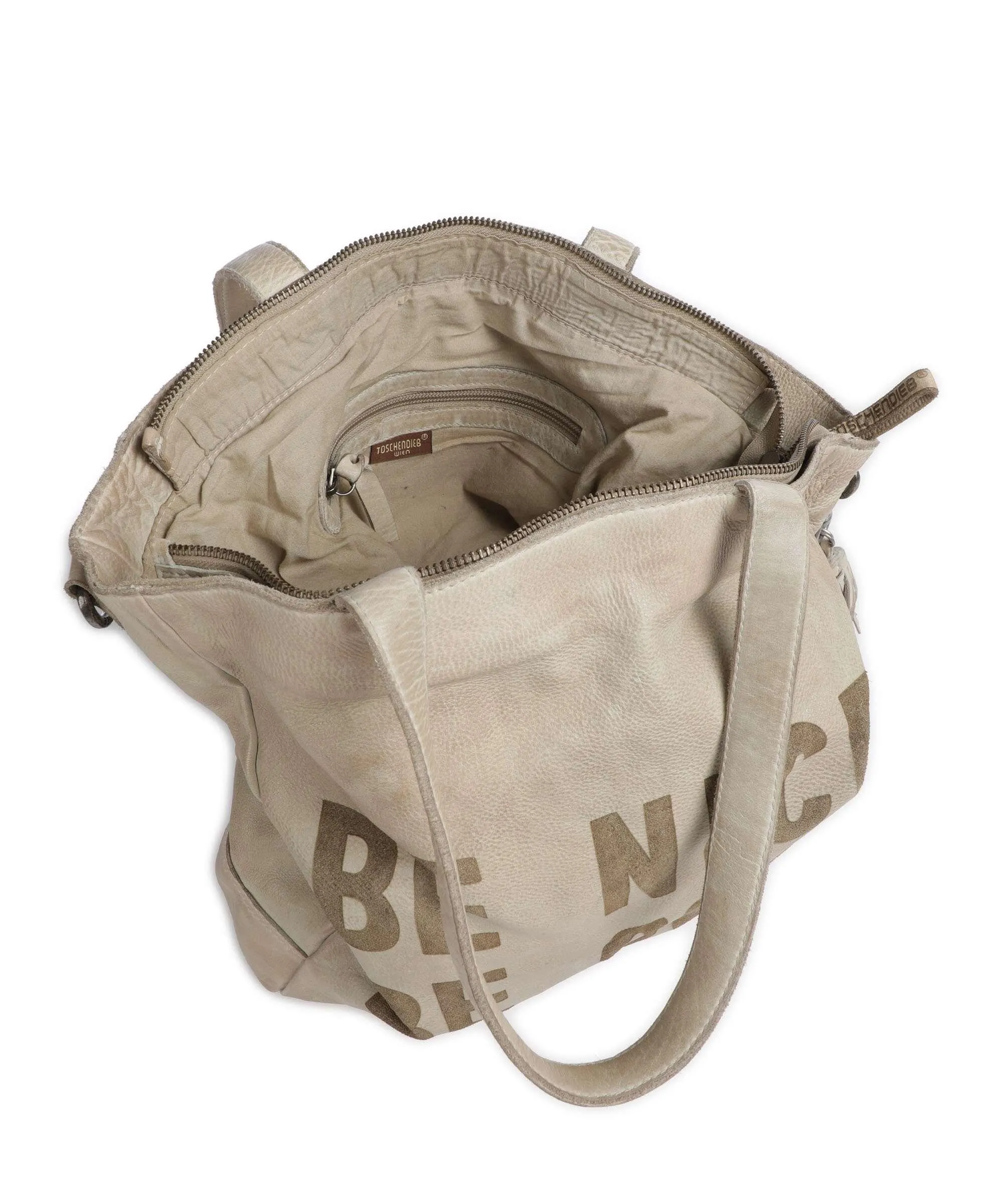  Taschendieb Wien Paniglgasse 1 Borsa shopper pelle di vacchetta grana beige  