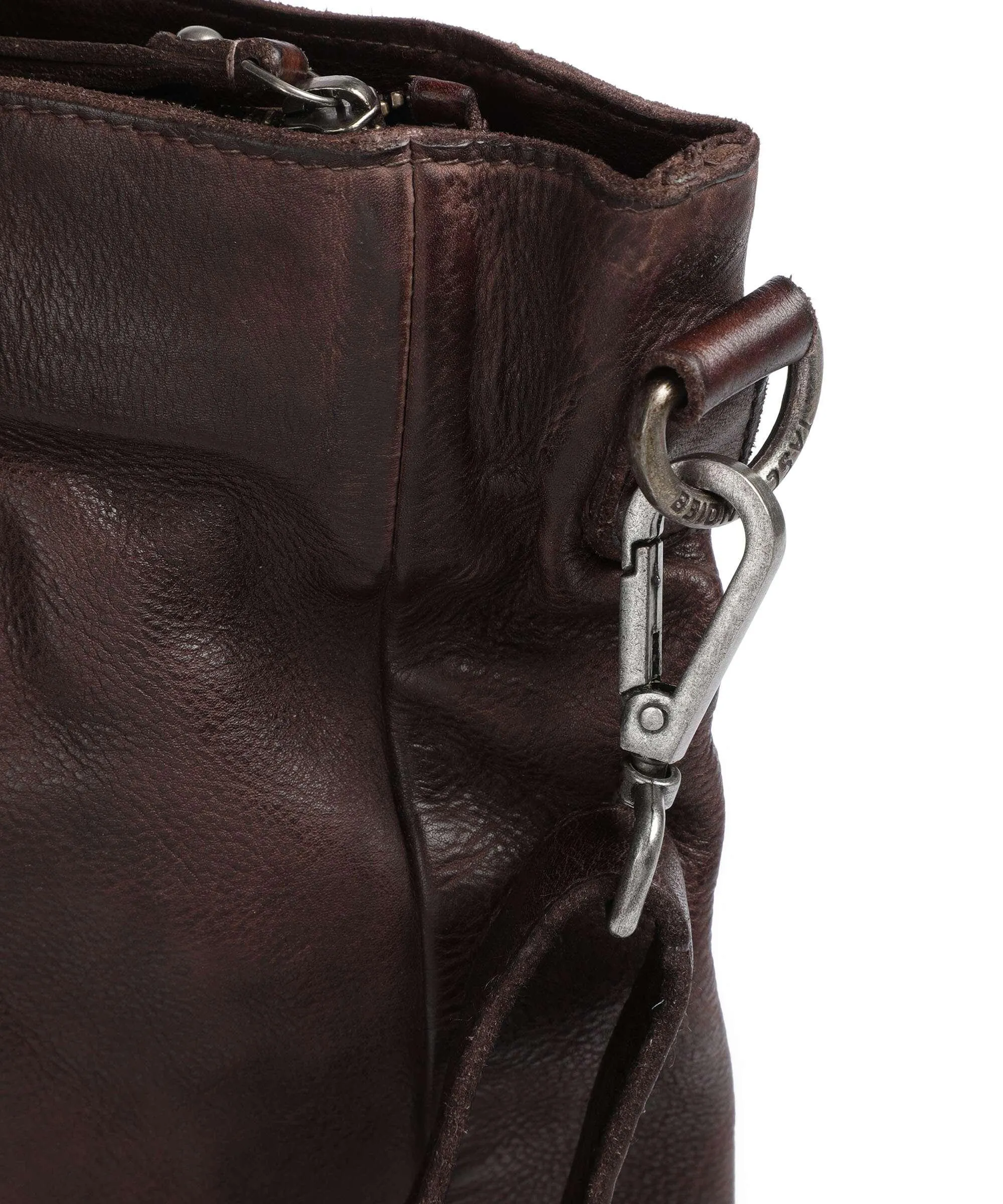  Taschendieb Wien Paniglgasse 1 Borsa shopper pelle di vacchetta grana cioccolato  