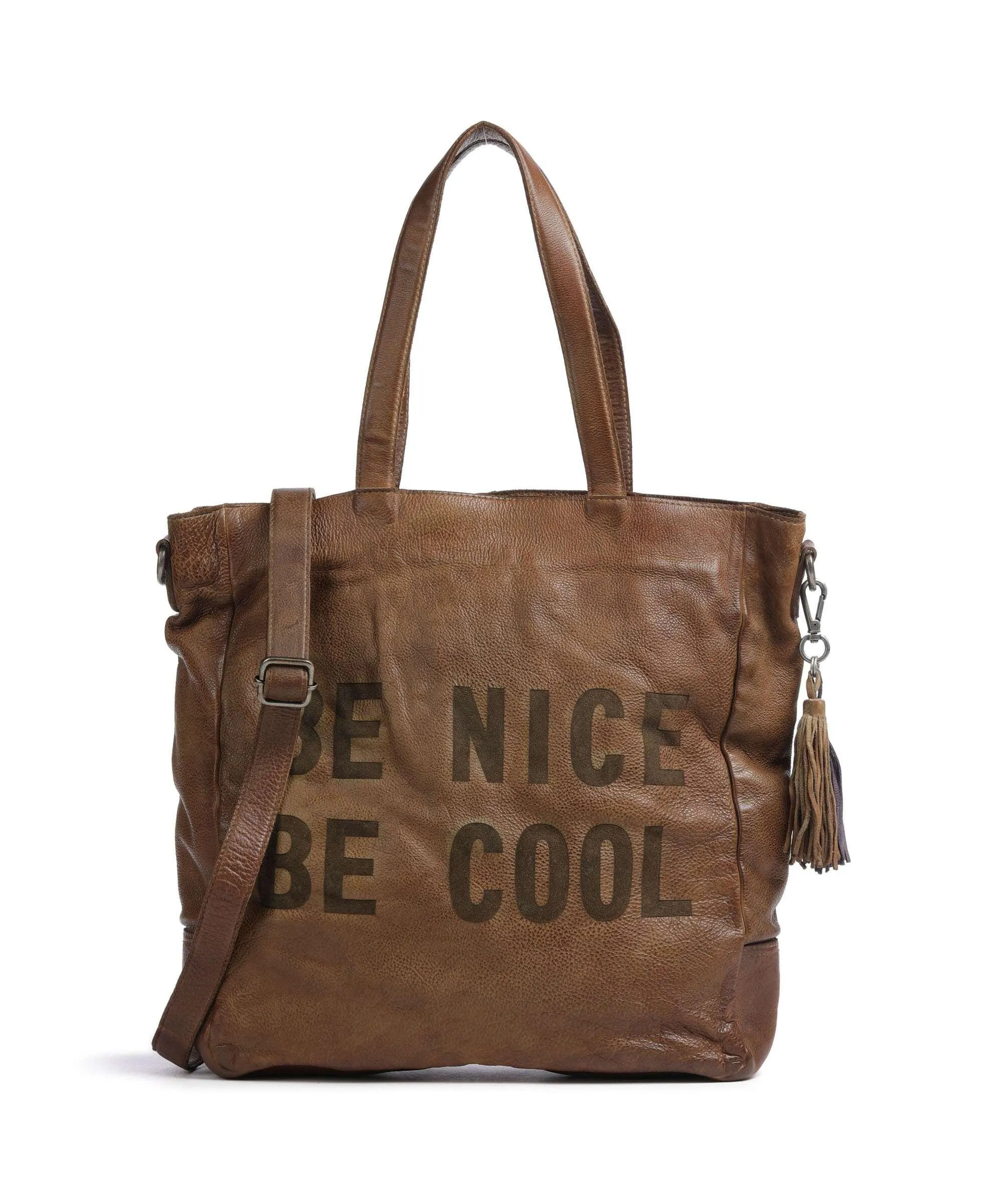 Taschendieb Wien Paniglgasse 1 Borsa shopper pelle di vacchetta grana marrone  