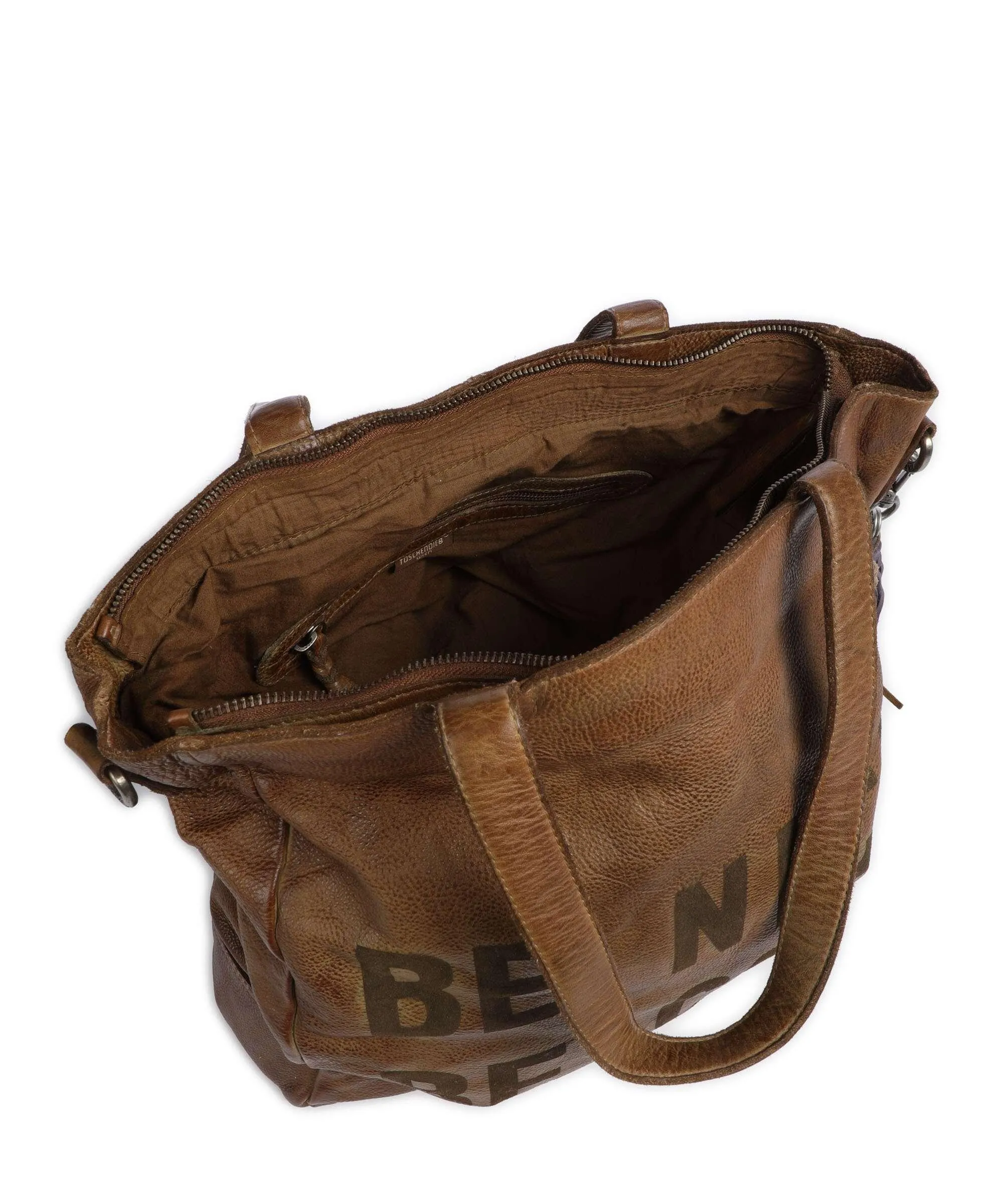  Taschendieb Wien Paniglgasse 1 Borsa shopper pelle di vacchetta grana marrone  