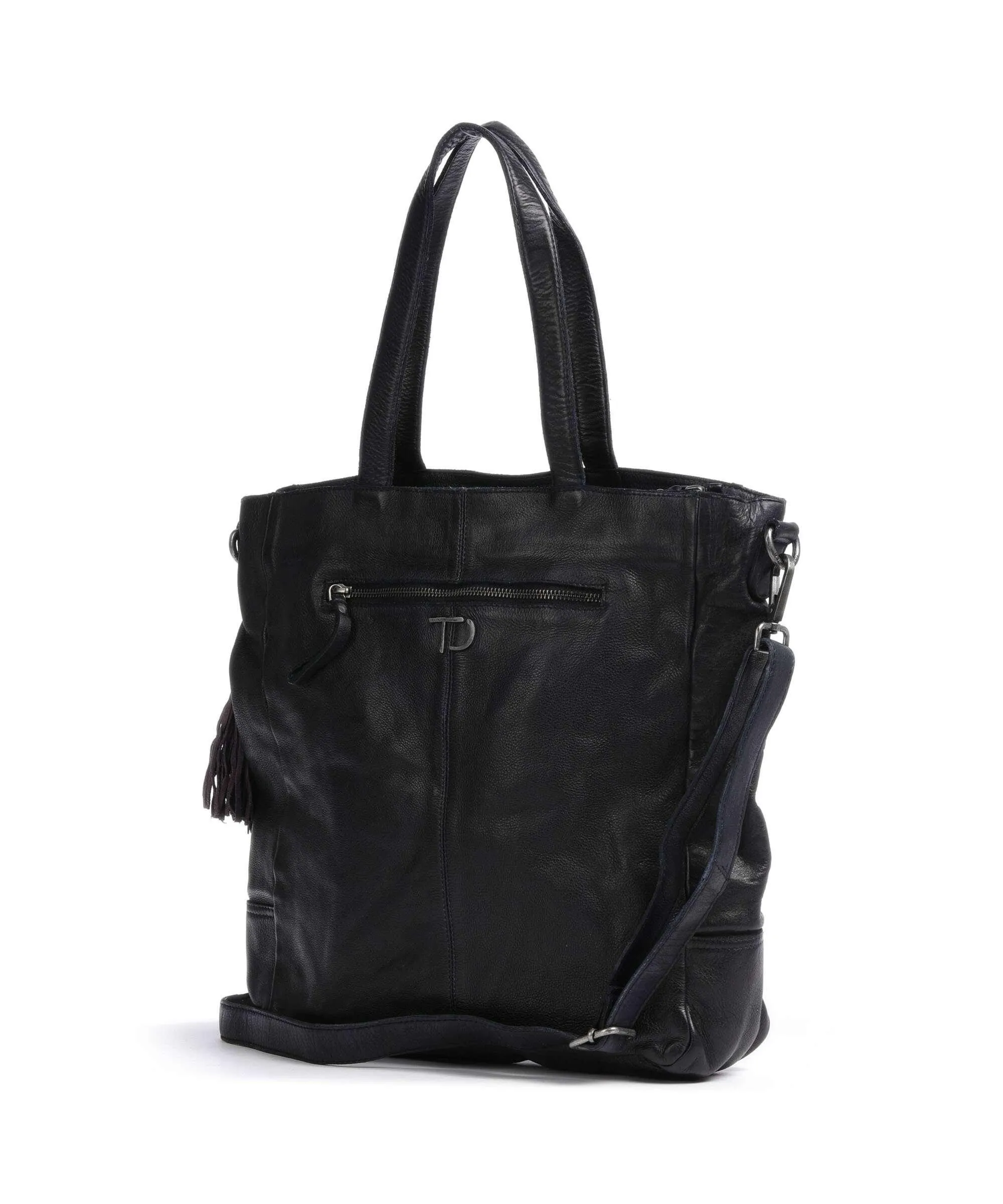  Taschendieb Wien Paniglgasse 1 Borsa shopper pelle di vacchetta grana navy  