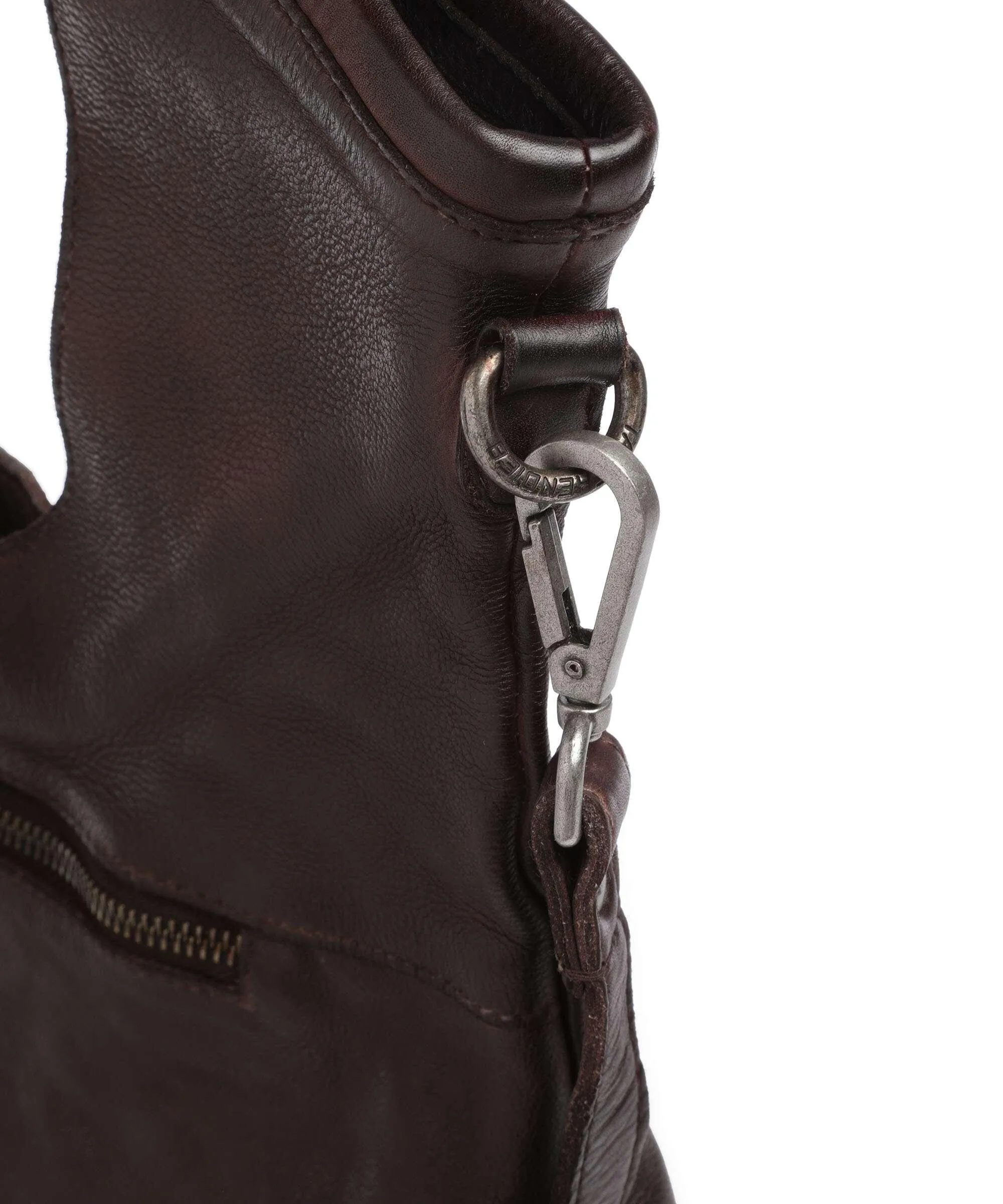  Taschendieb Wien Paniglgasse 3 Borsa shopper pelle di vacchetta finemente grana cioccolato  