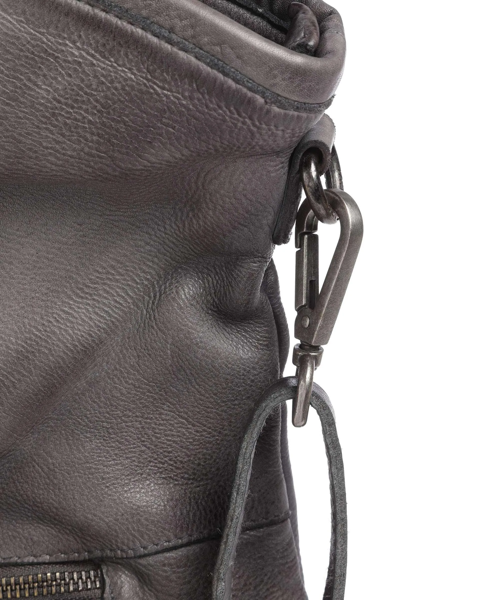  Taschendieb Wien Paniglgasse 3 Borsa shopper pelle di vacchetta finemente grana grigio  
