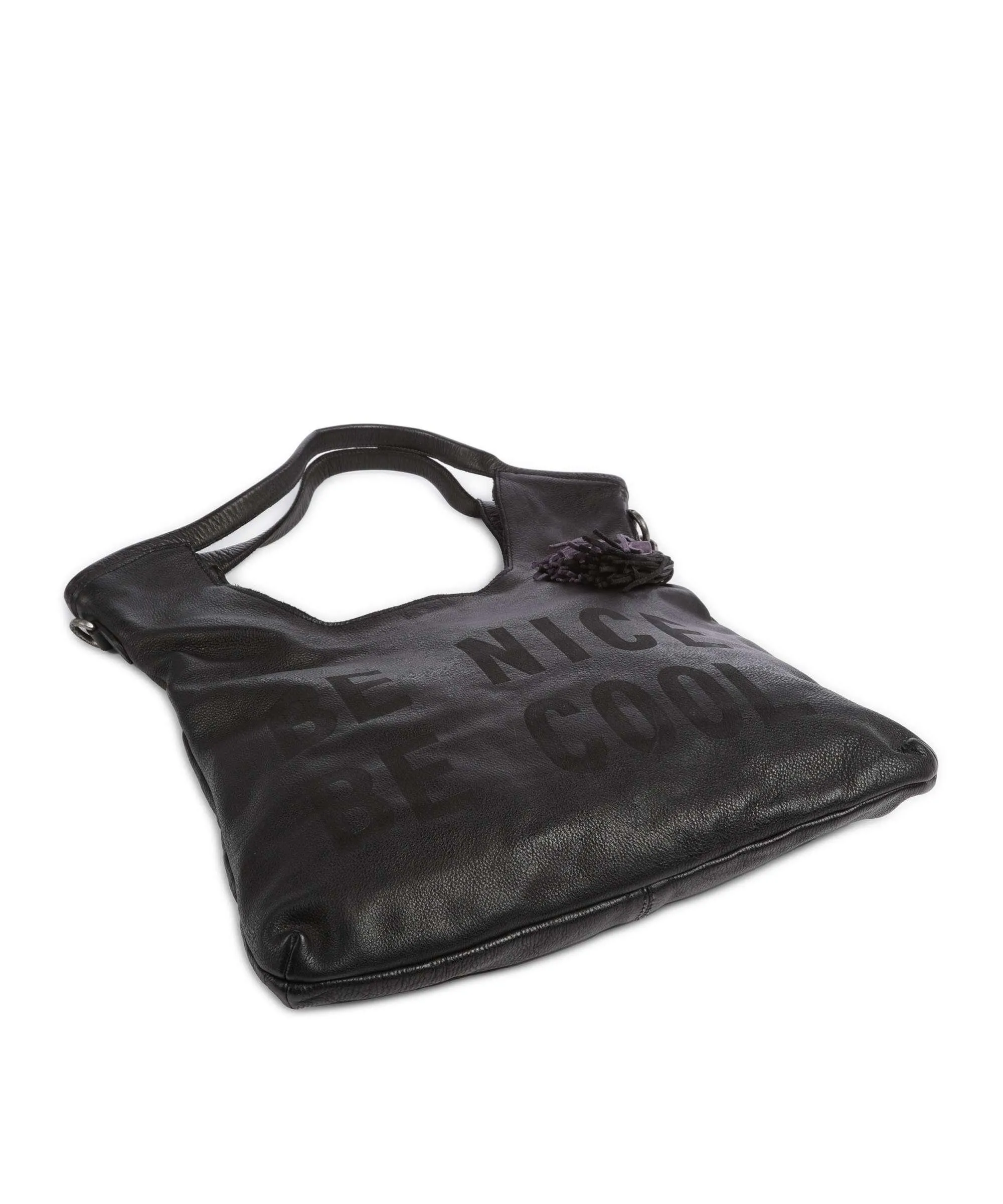  Taschendieb Wien Paniglgasse 3 Borsa shopper pelle di vacchetta finemente grana nero  