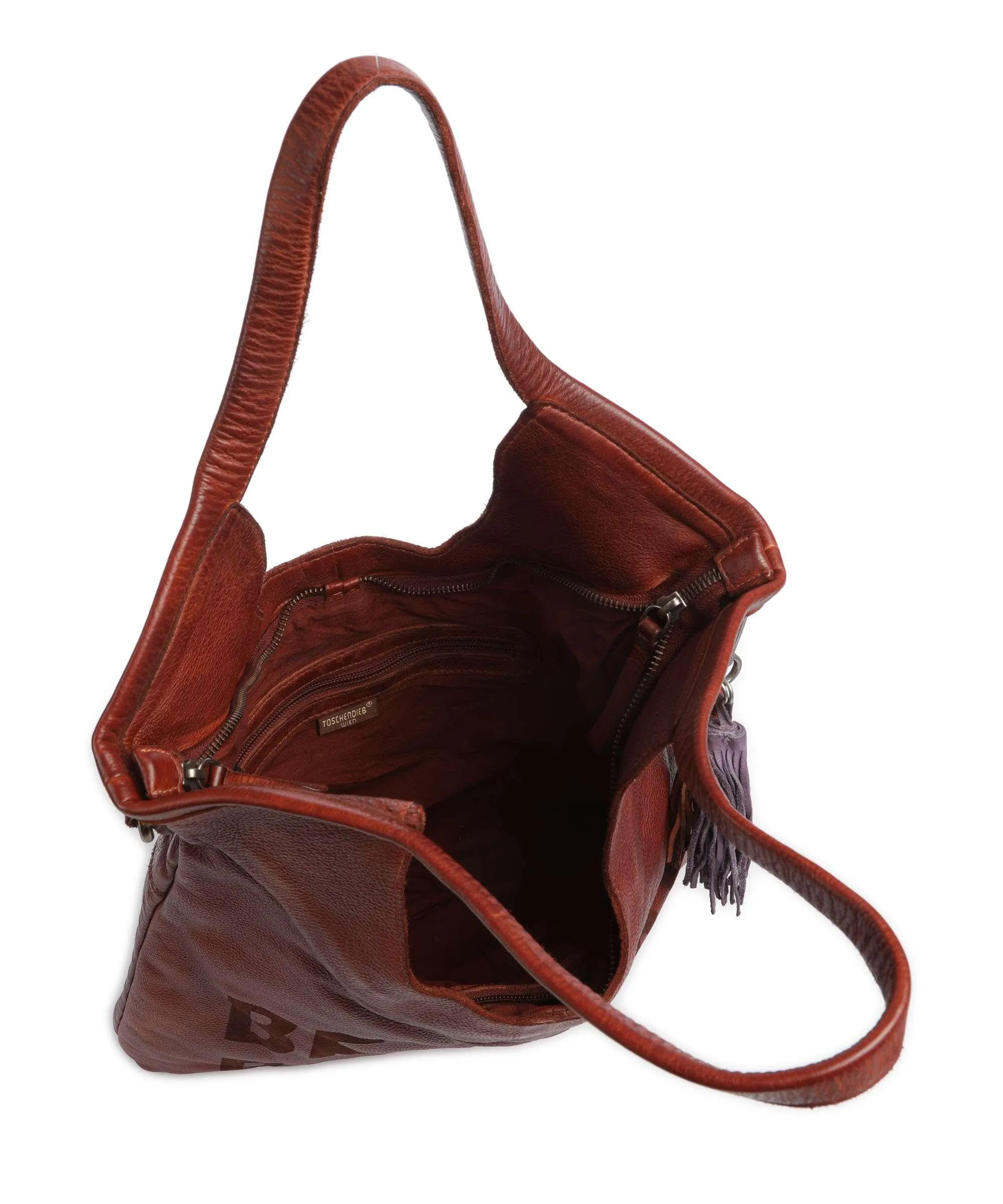  Taschendieb Wien Paniglgasse 3 Borsa shopper pelle di vacchetta finemente grana ramato  
