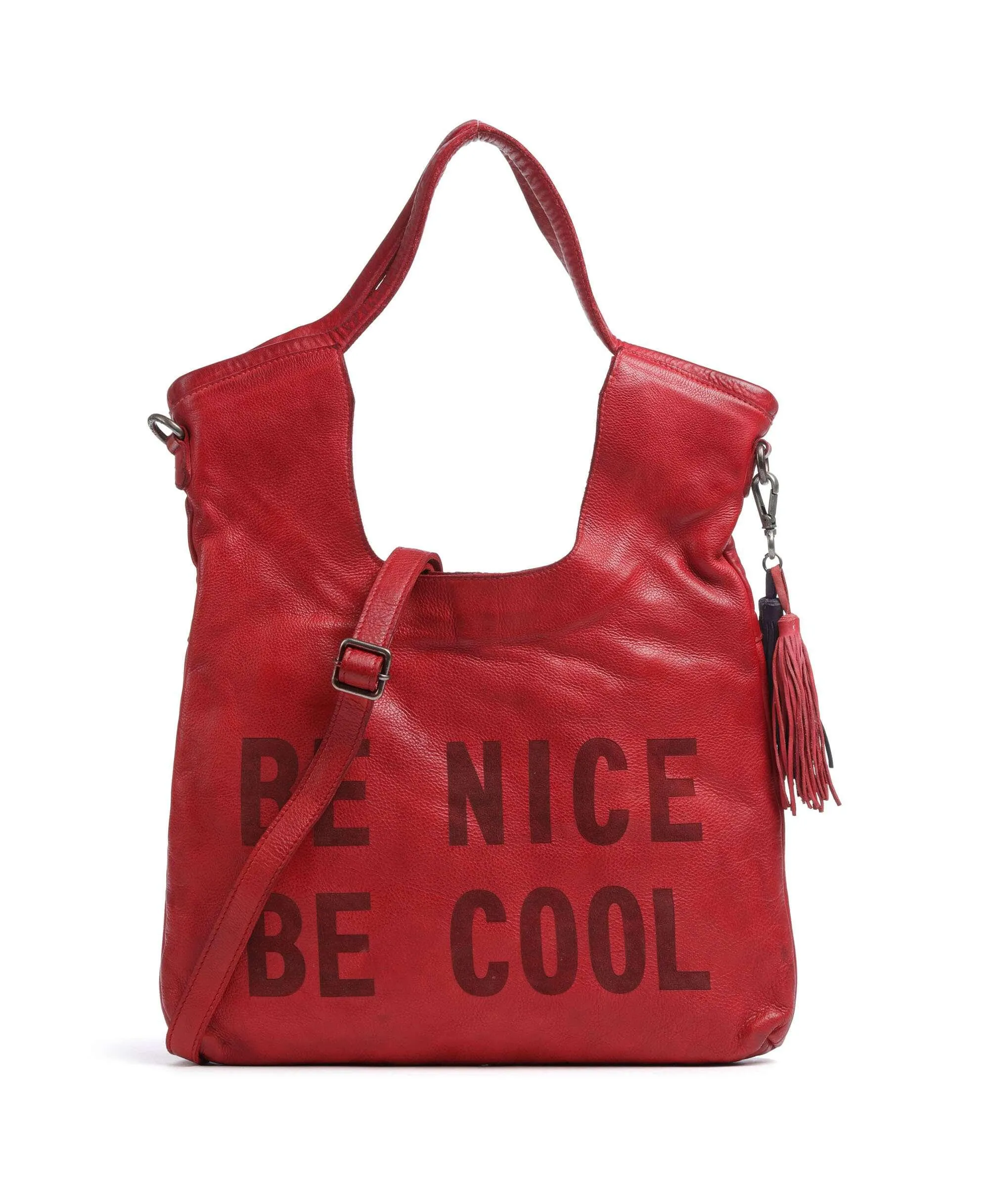  Taschendieb Wien Paniglgasse 3 Borsa shopper pelle di vacchetta finemente grana rosso  