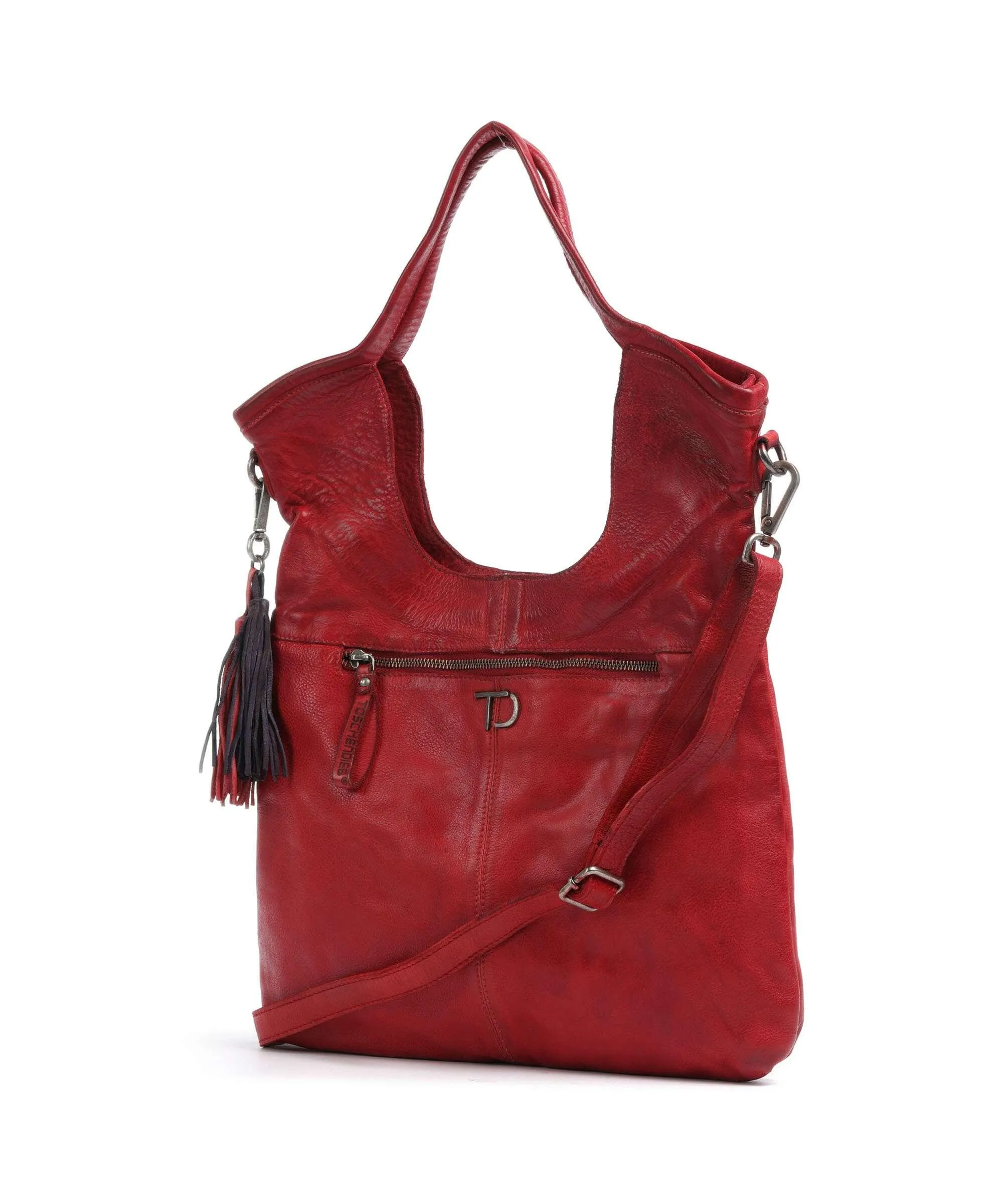  Taschendieb Wien Paniglgasse 3 Borsa shopper pelle di vacchetta finemente grana rosso  