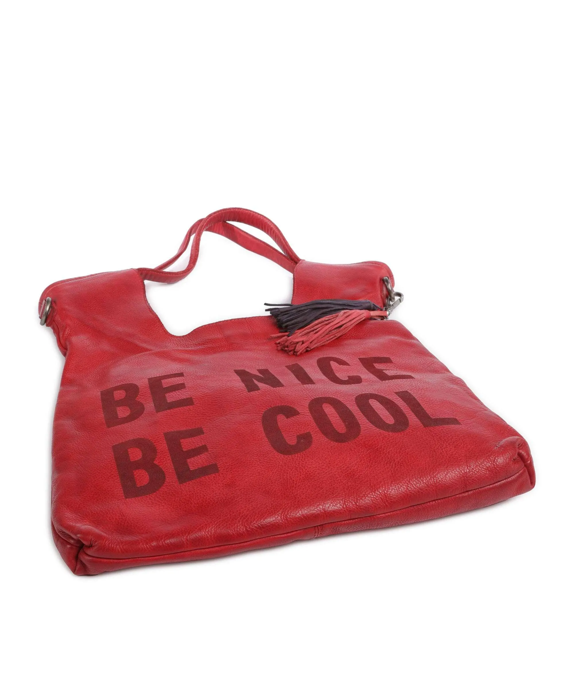  Taschendieb Wien Paniglgasse 3 Borsa shopper pelle di vacchetta finemente grana rosso  