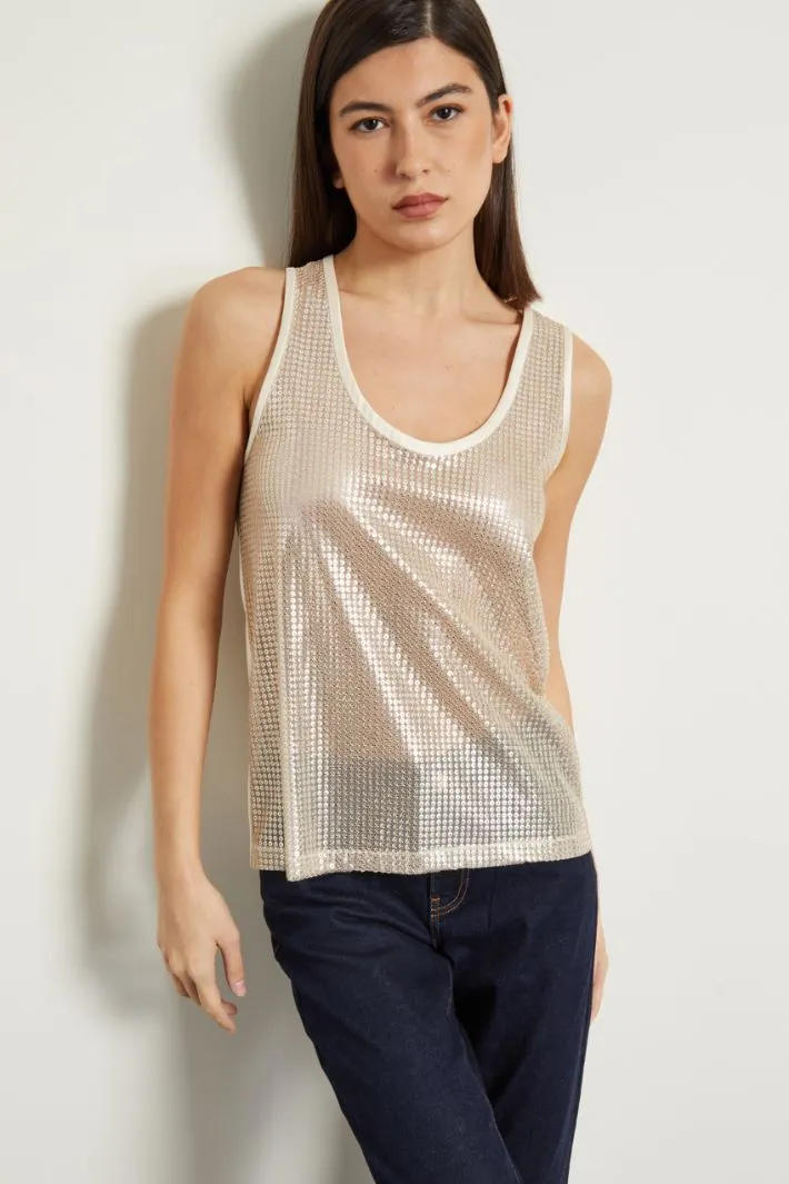 Top con paillettes