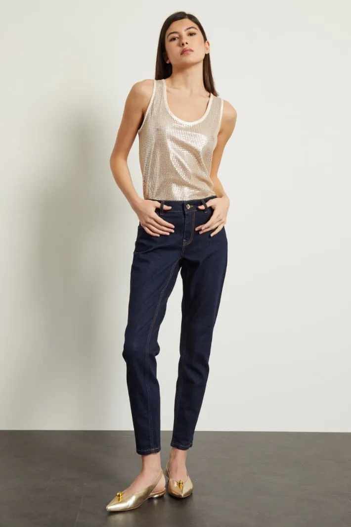 Top con paillettes