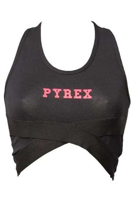 Top Donna PYREX Sport Logo Nero