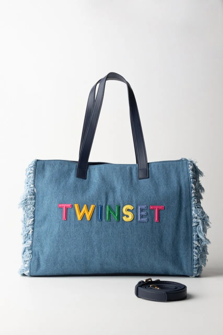 Tote bag in denim Denim