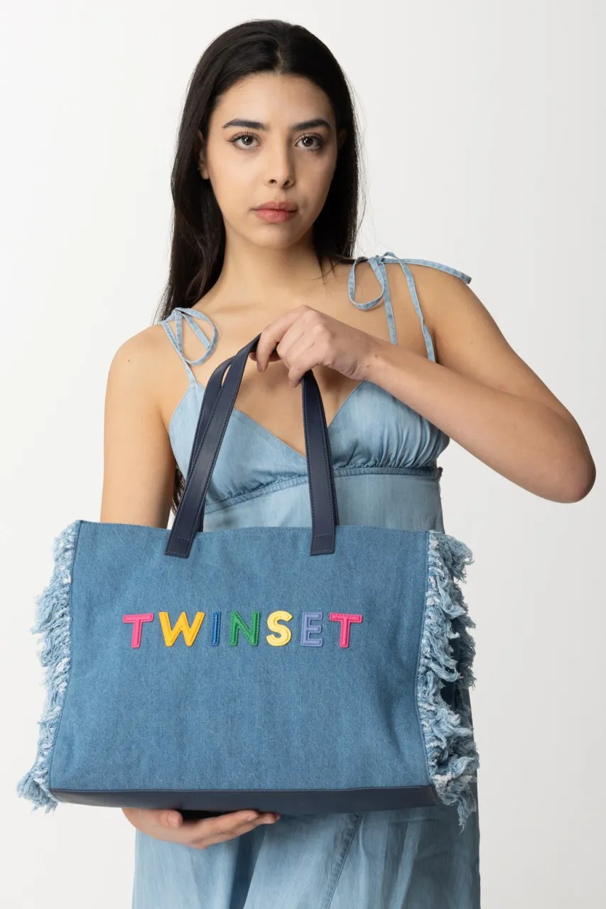 Tote bag in denim Denim