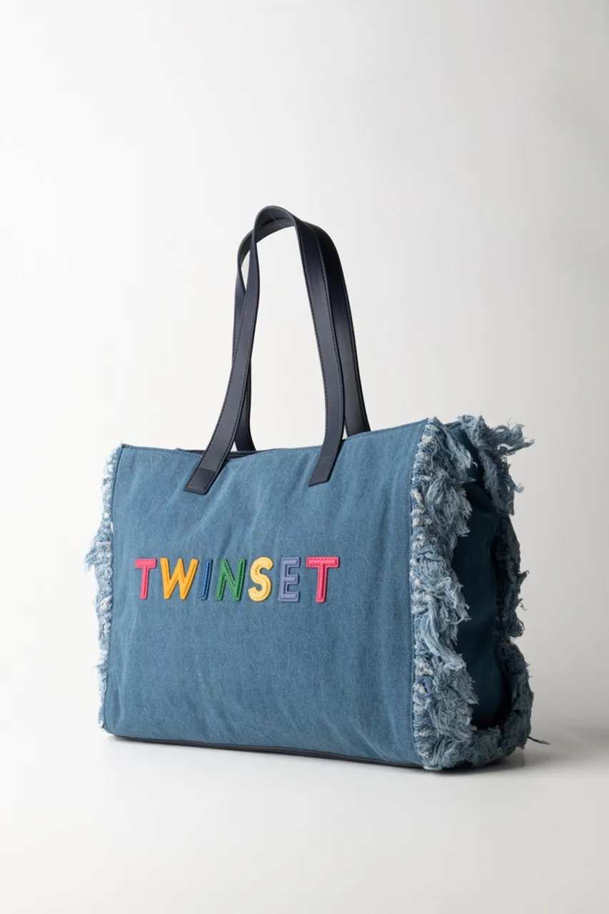 Tote bag in denim Denim