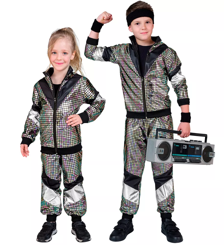 Tuta da jogging da discoteca per bambini anni '80
