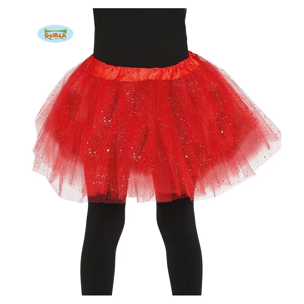 Tutù rosso da ballerine da bambina per Carnevale e per Halloween