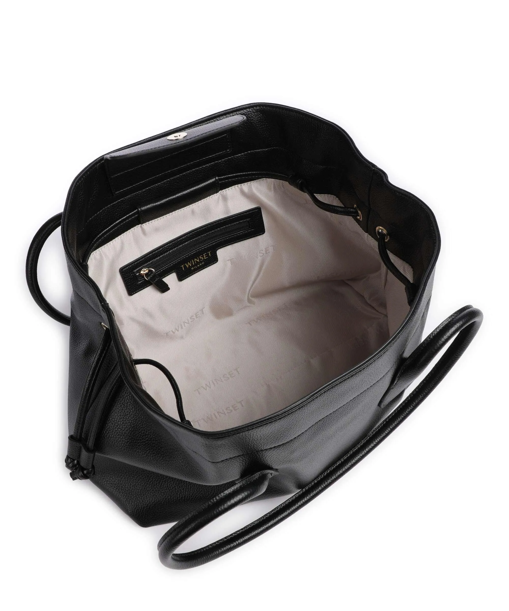  Twinset Borsa shopper pelle sintetica nero  