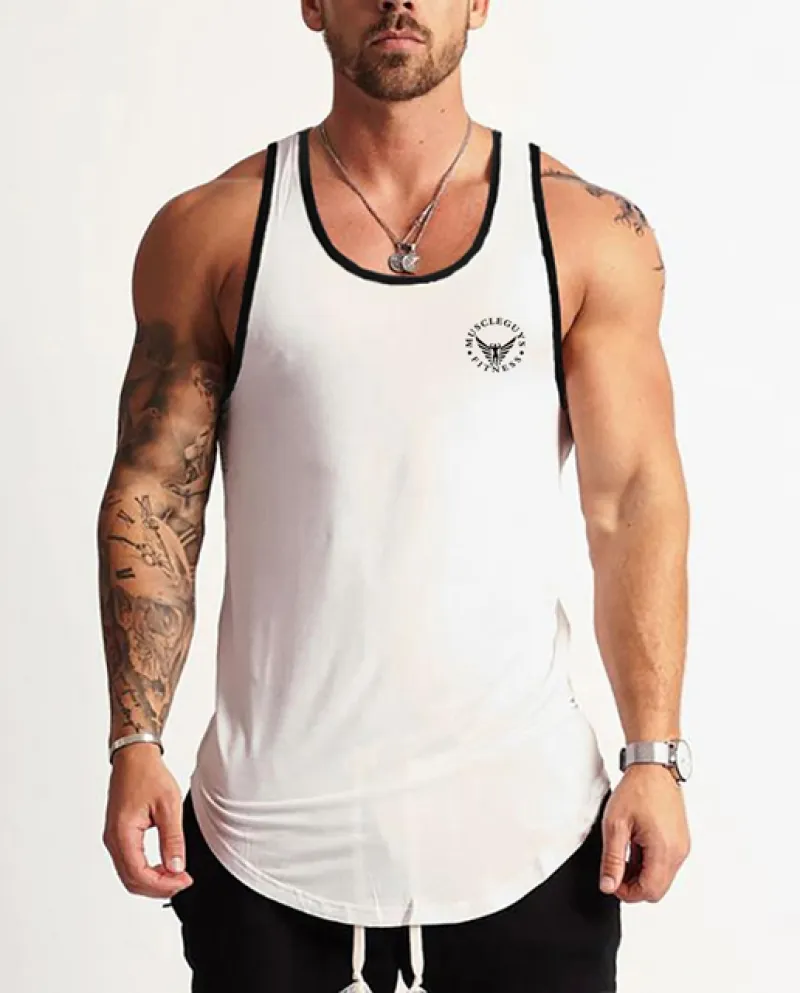 Uomini Youthful Vitality Palestra Bodybuilding Sport T Shirt Allenamento Gilet Fitness Senza Maniche T Shirt Uomo Training Canot