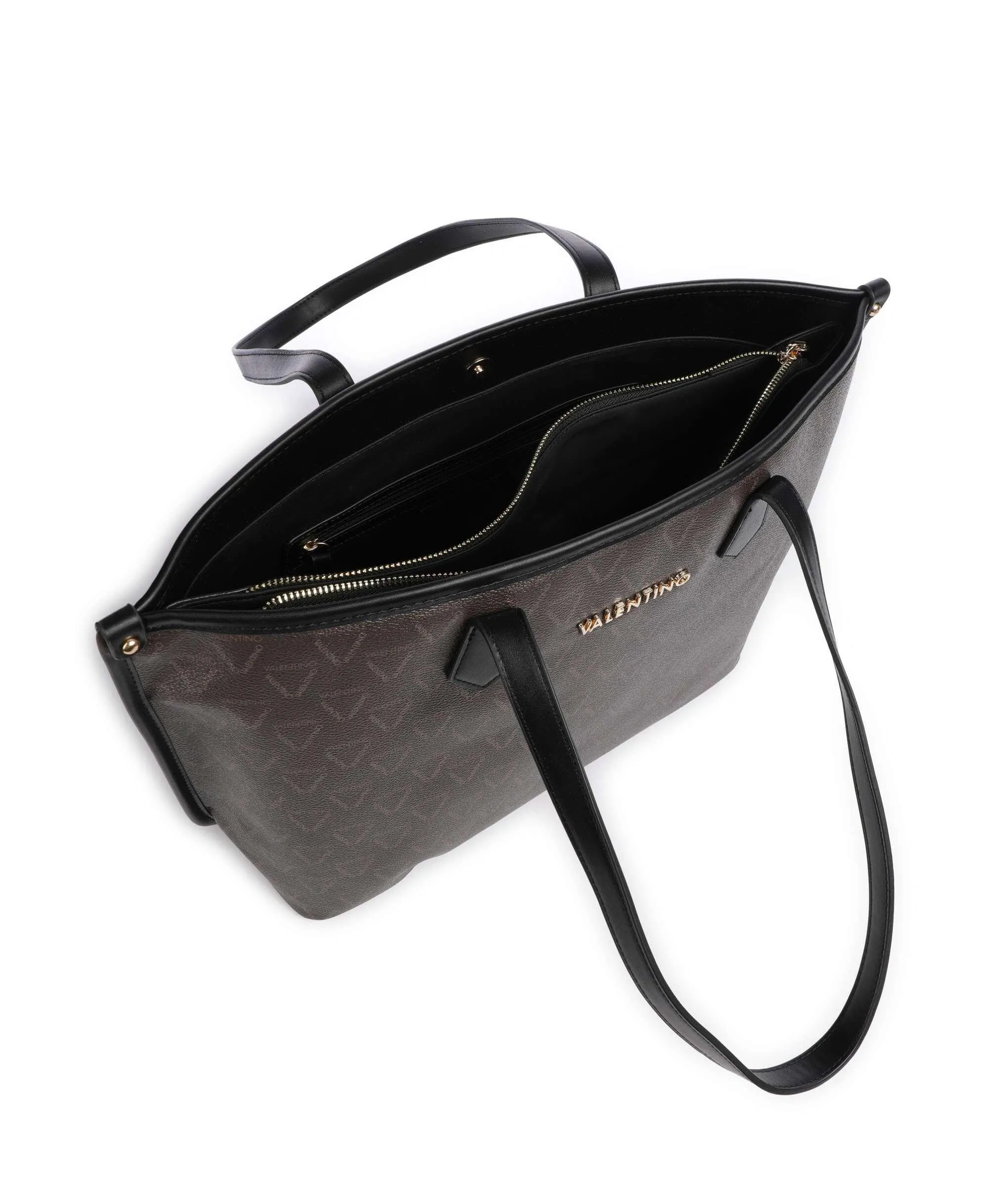  Valentino Bags Lady Re Borsa shopper pelle sintetica marrone scuro  