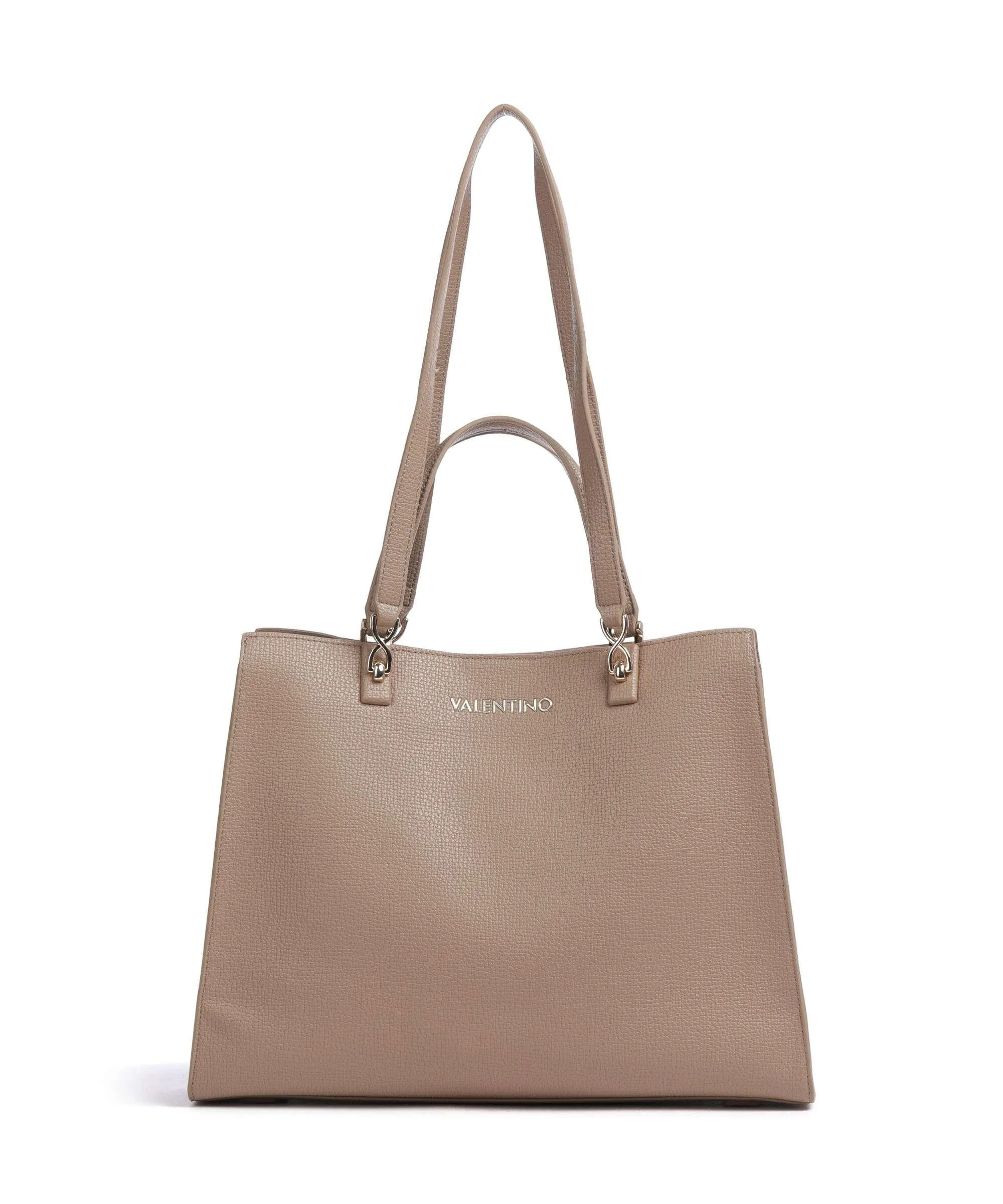 Valentino Bags Stereo Re Borsa shopper pelle sintetica beige  
