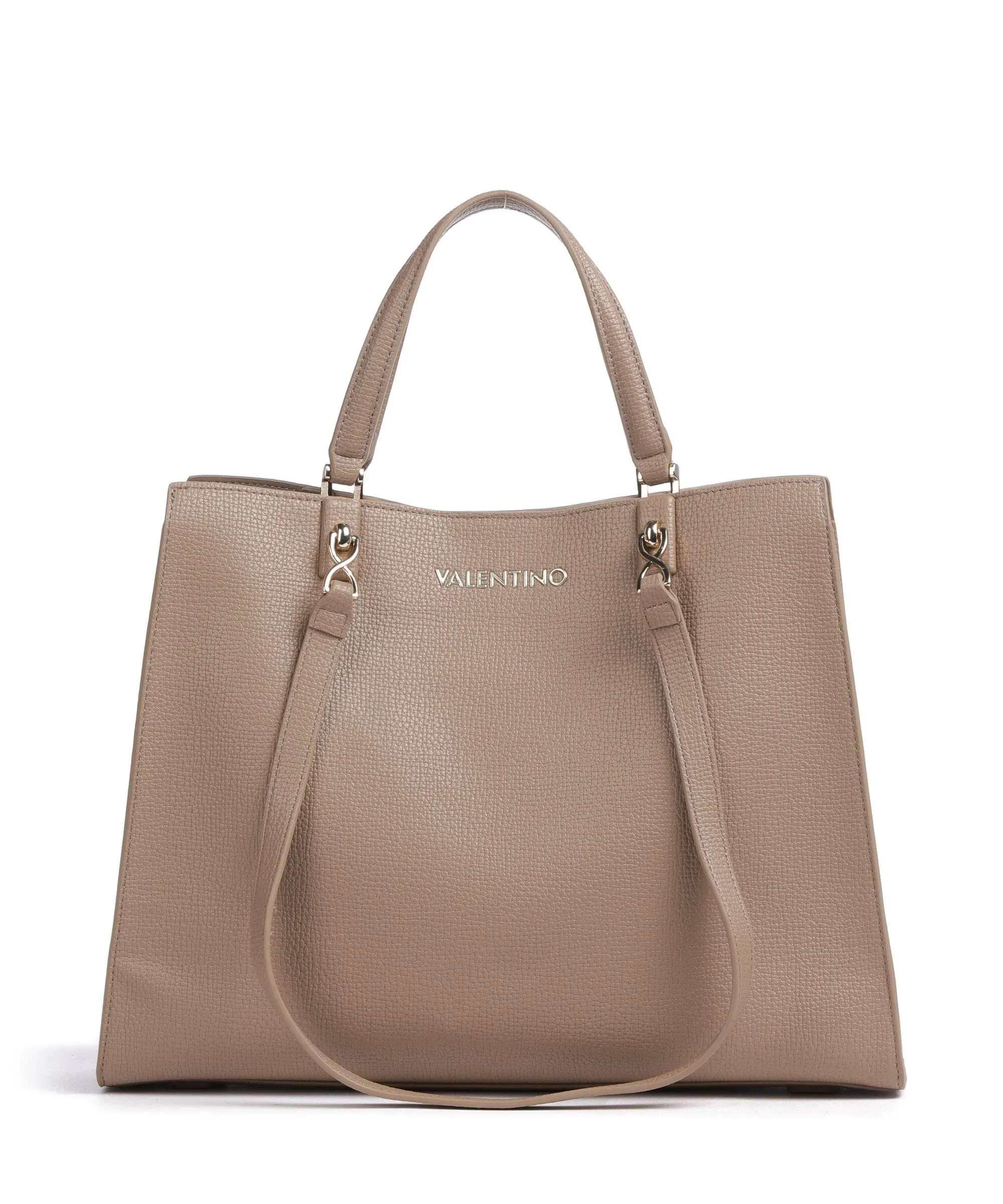  Valentino Bags Stereo Re Borsa shopper pelle sintetica beige  