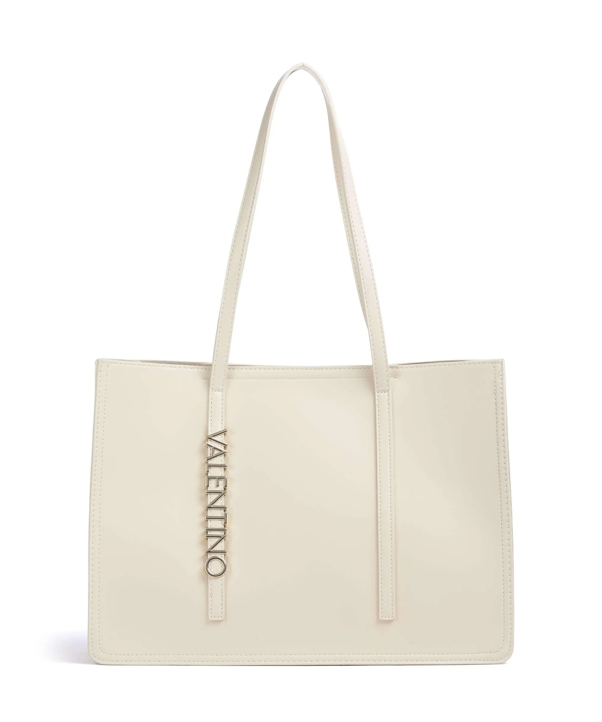  Valentino Bags Wall Re Borsa shopper pelle sintetica avorio  