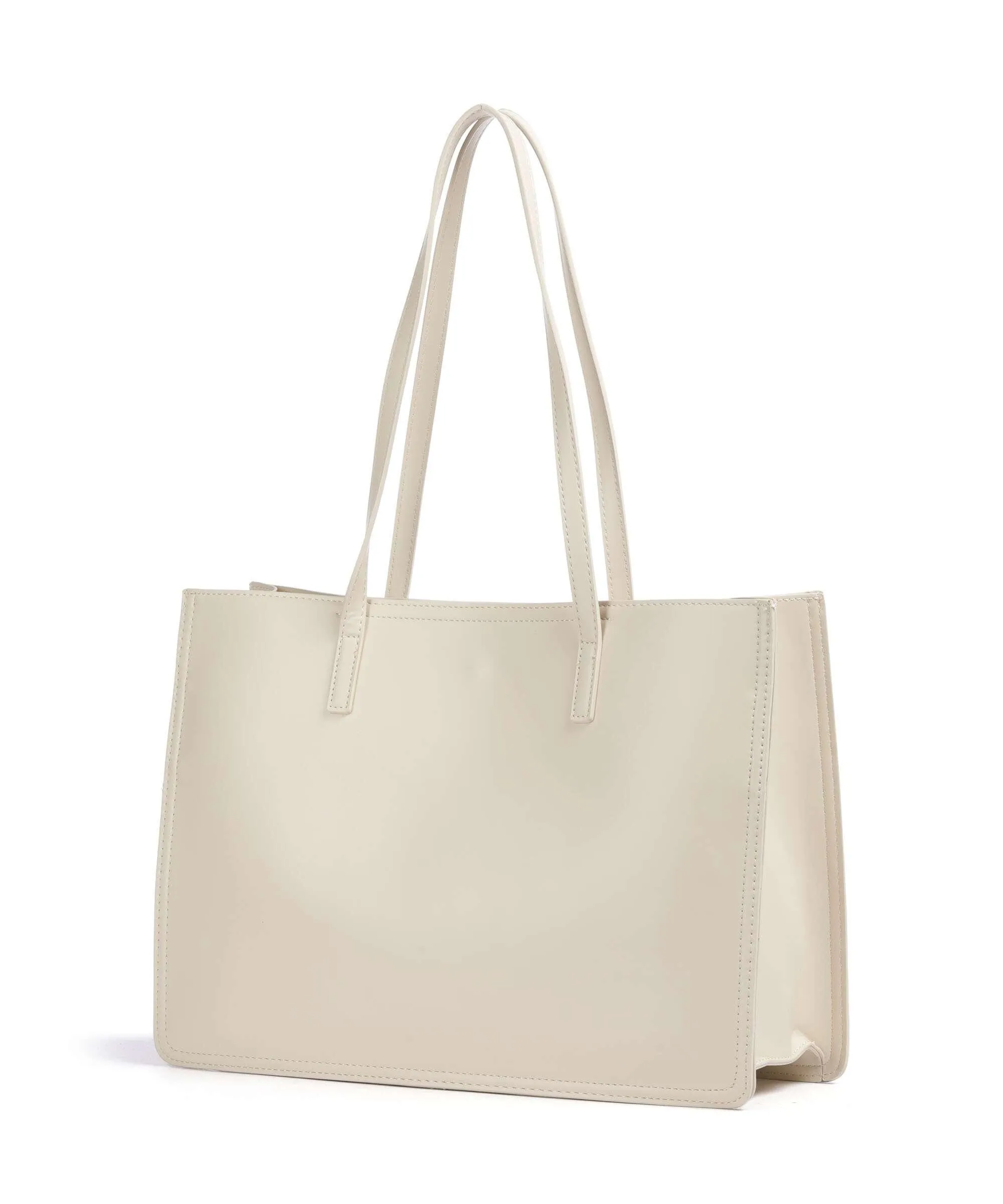  Valentino Bags Wall Re Borsa shopper pelle sintetica avorio  