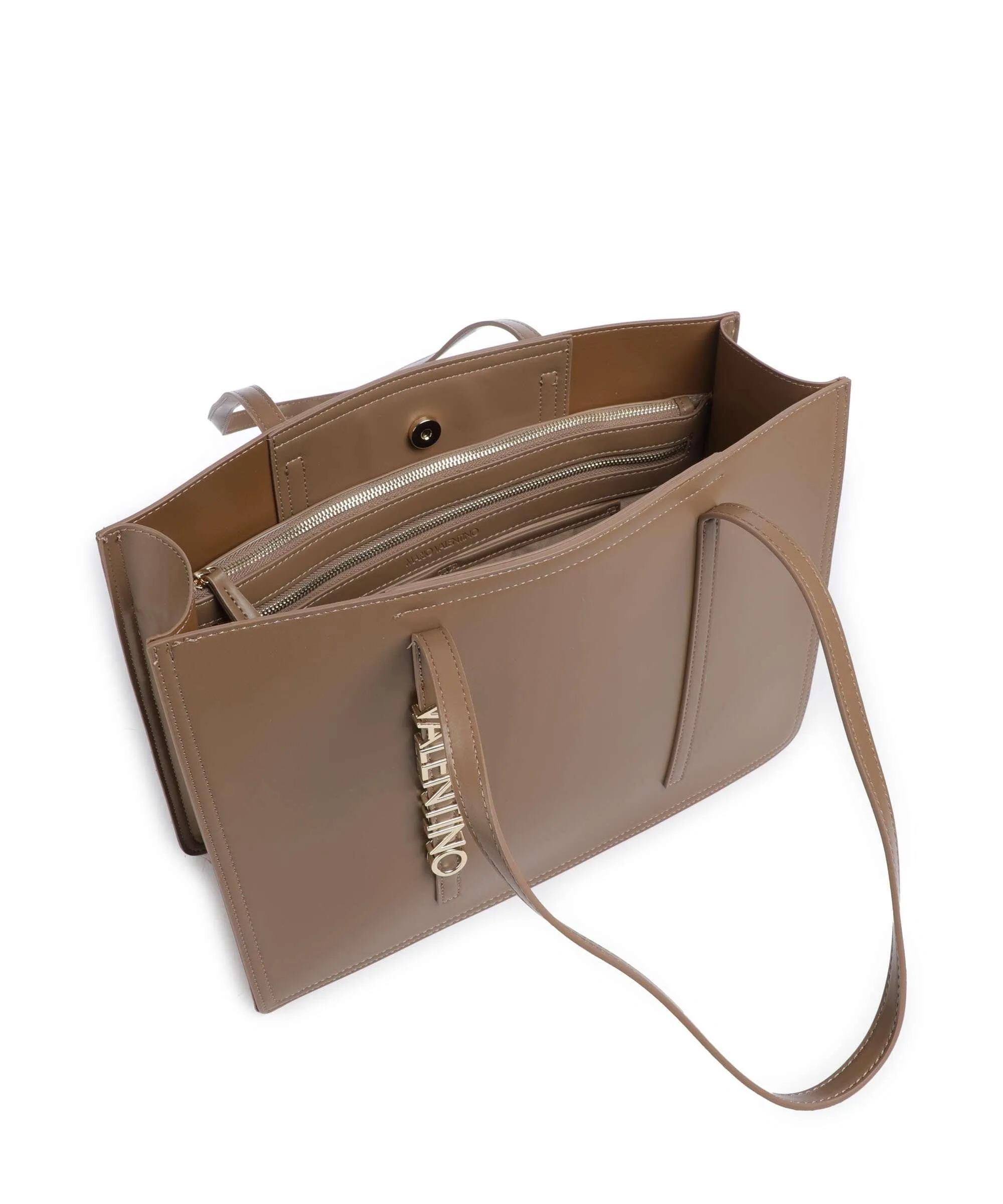  Valentino Bags Wall Re Borsa shopper pelle sintetica taupe  