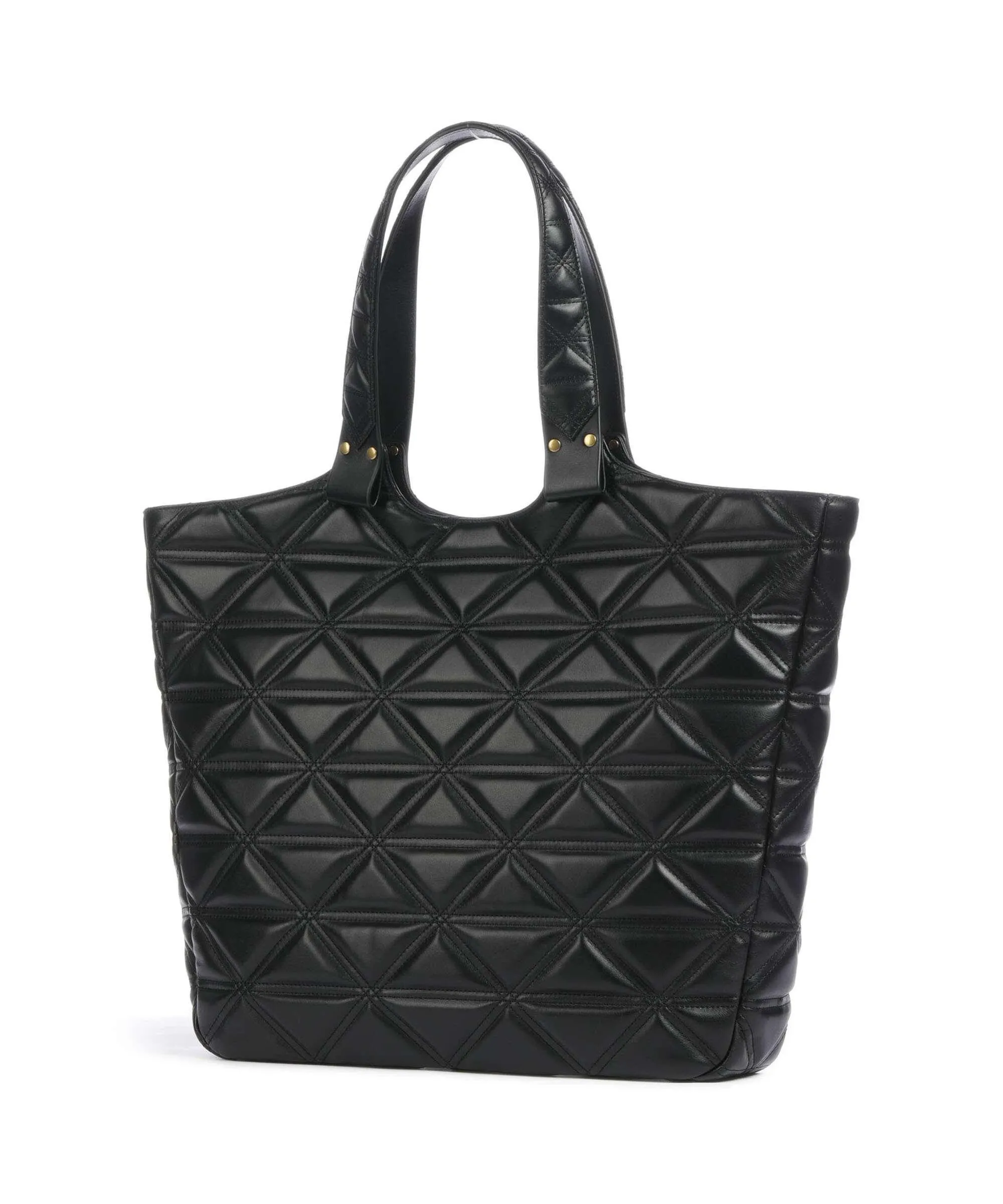  Vivienne Westwood Talitha Quilted Borsa shopper pelle di vitello finemente grana nero  