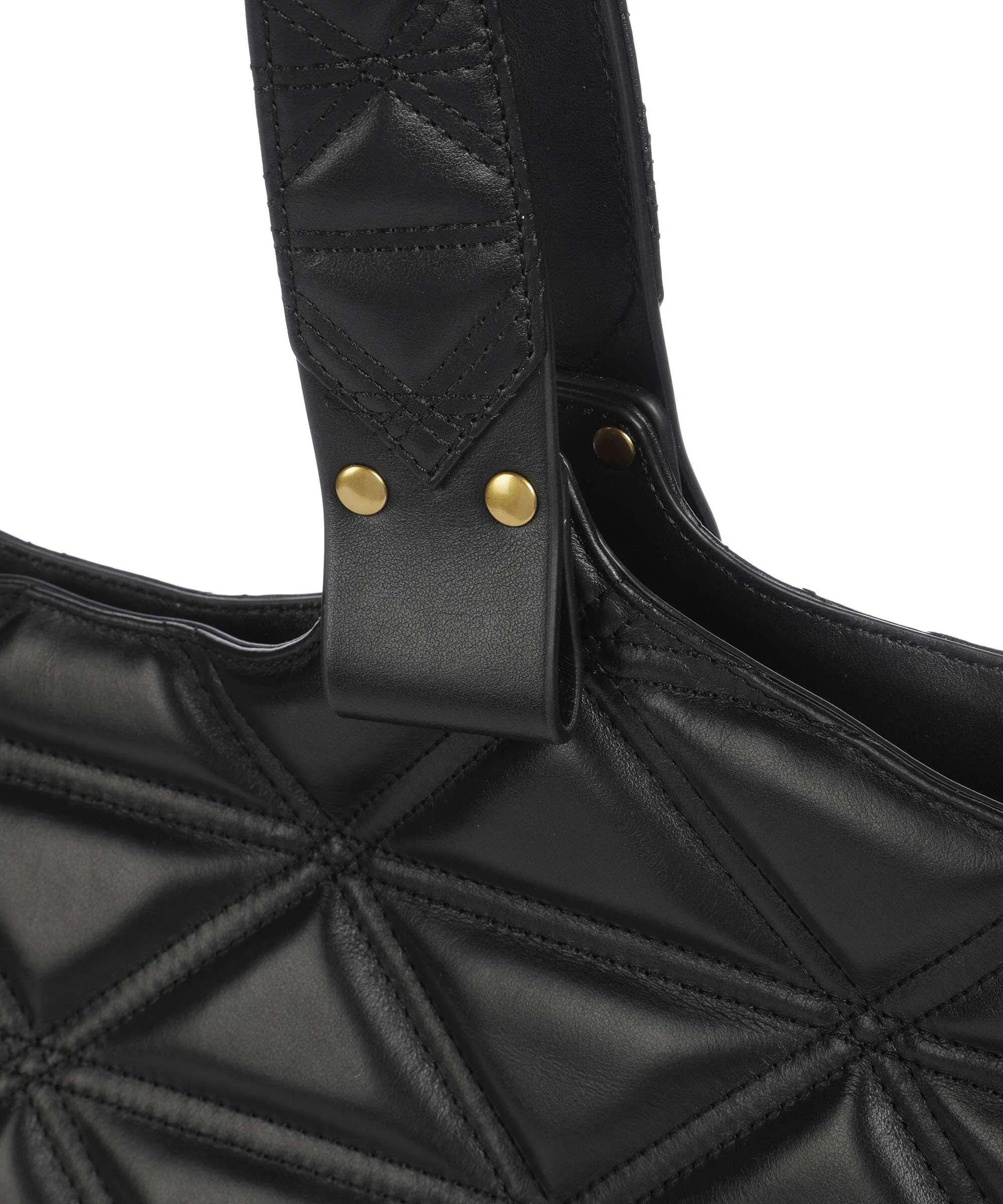  Vivienne Westwood Talitha Quilted Borsa shopper pelle di vitello finemente grana nero  